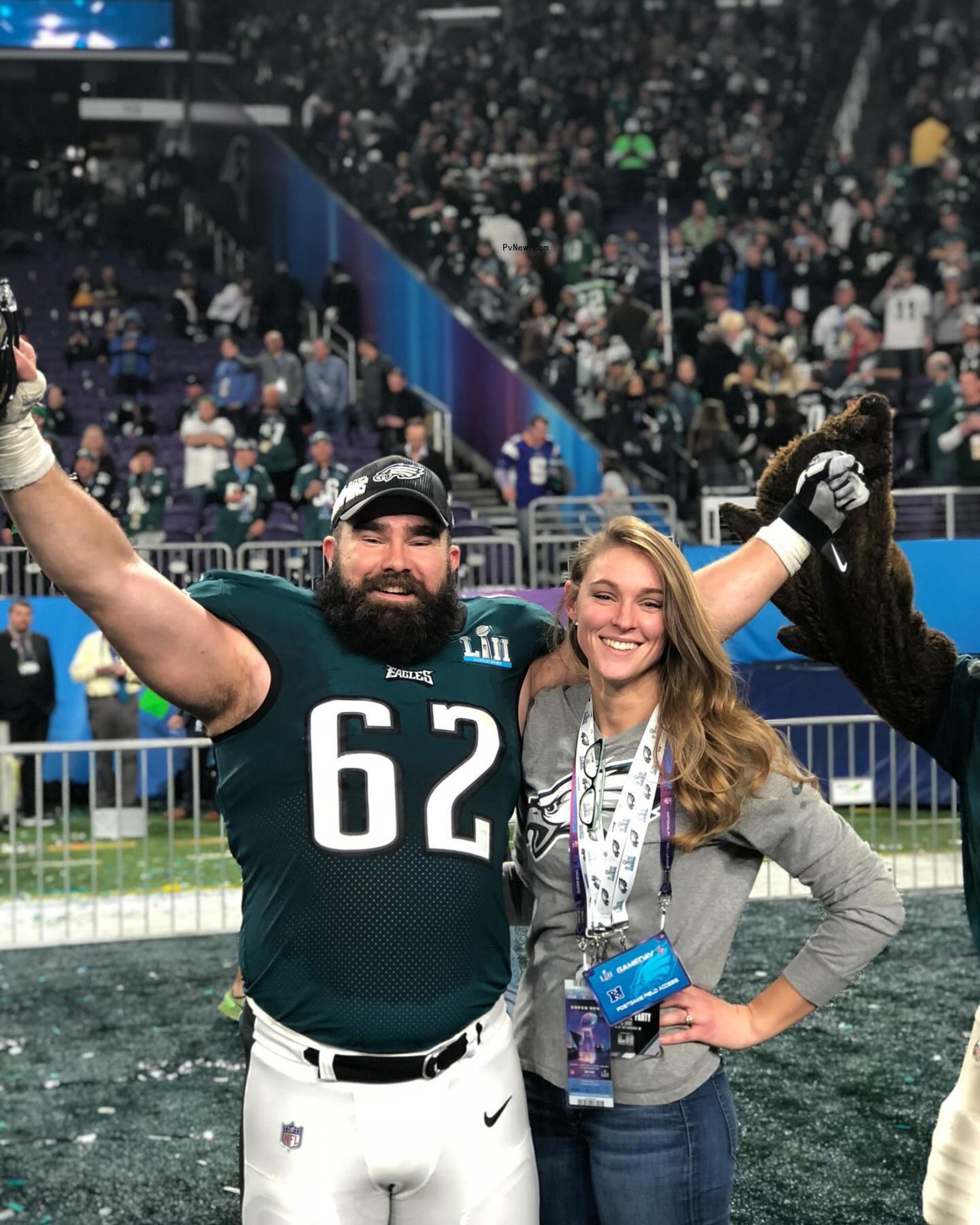 Jason and Kylie Kelce.