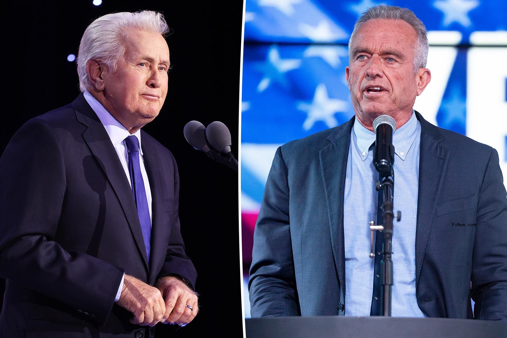 Martin Sheen and Robert F. Kennedy Jr.