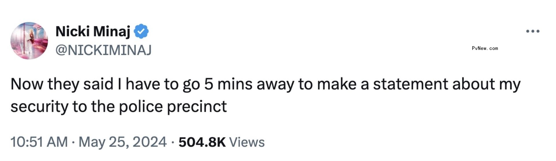 Nicki Minaj tweet screenshot