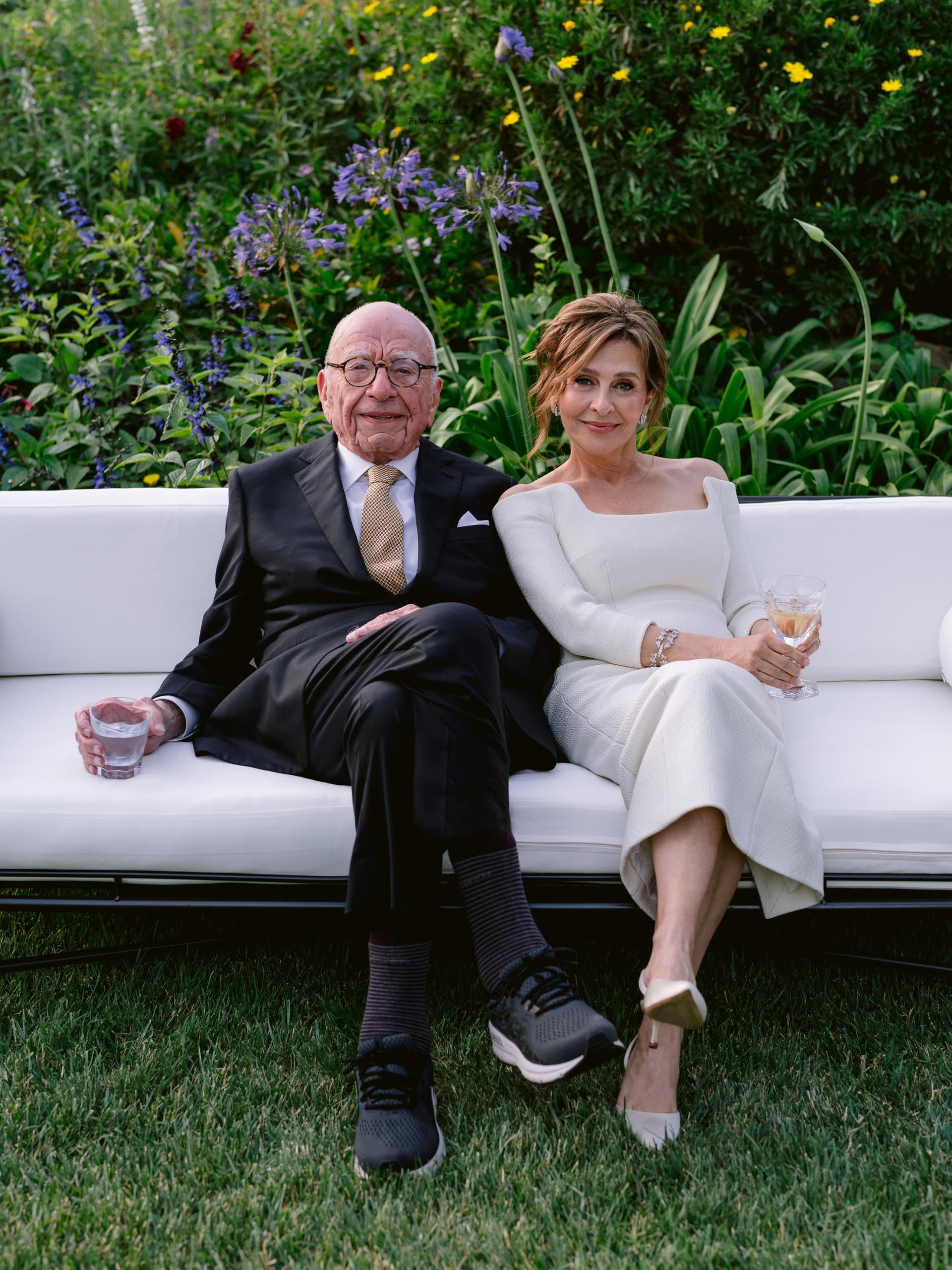 Rupert Murdoch and Elena Zhukova