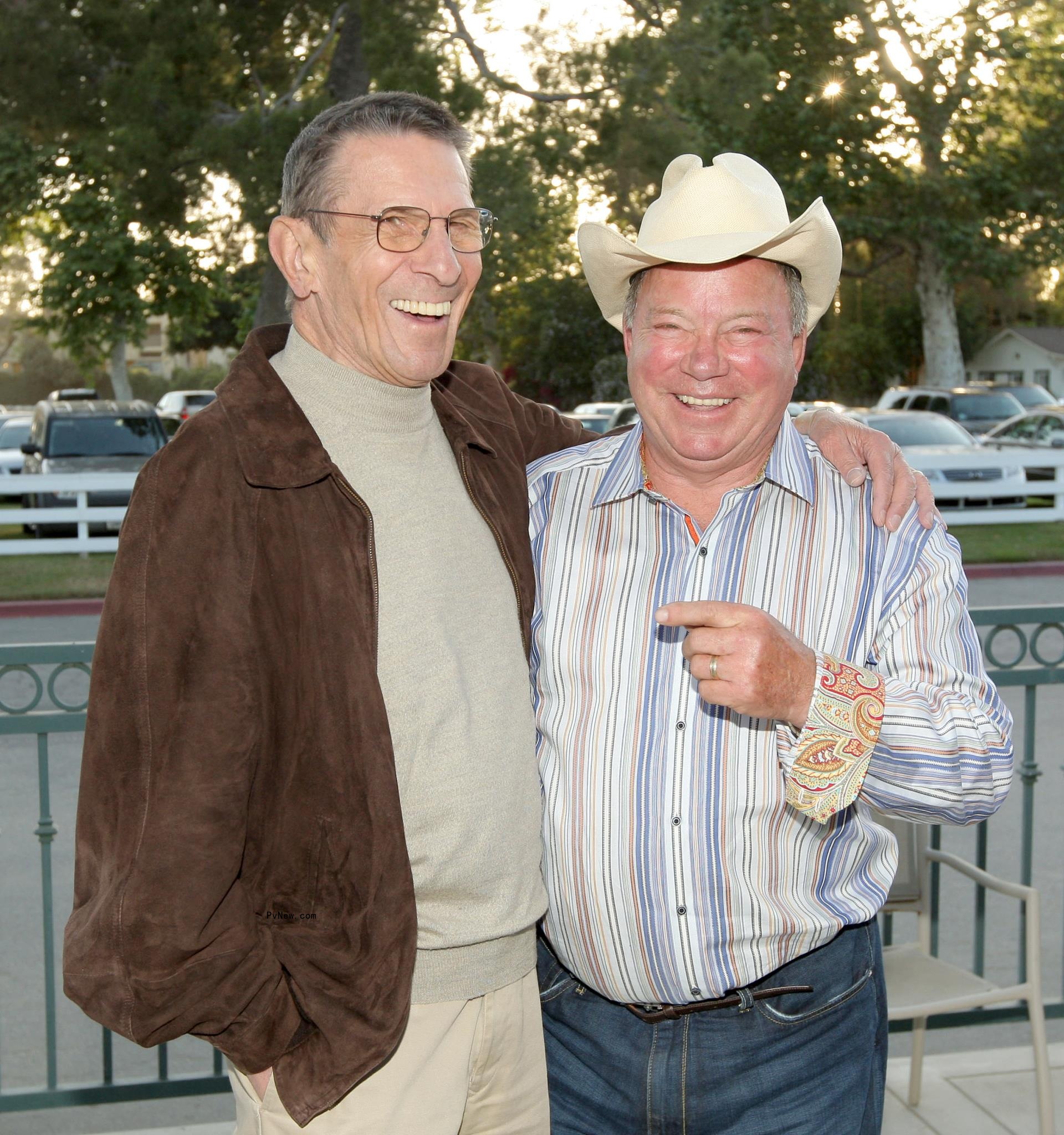 Leo<i></i>nard Nimoy and William Shatner.