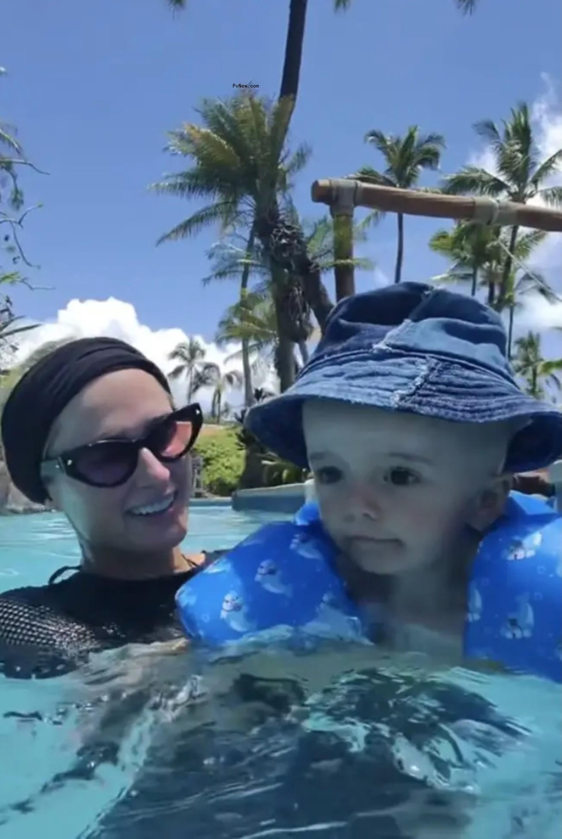 Paris Hilton and son Phoenix