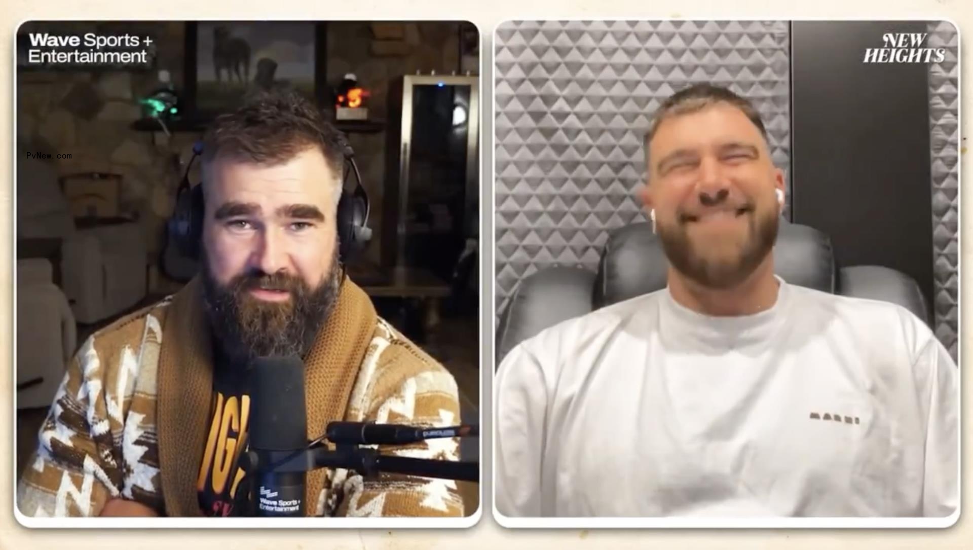 Jason Kelce and Travis Kelce