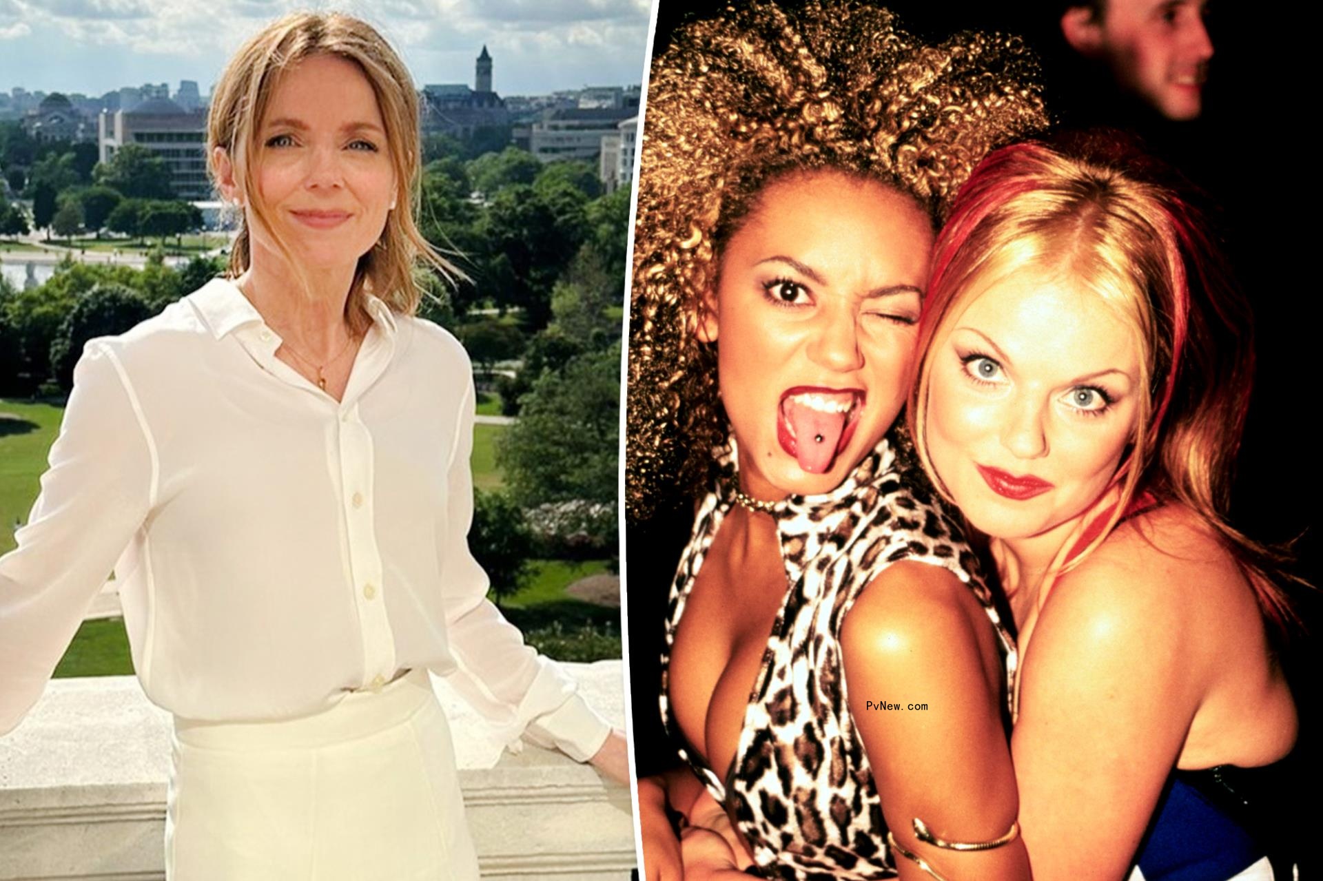 Geri Halliwell split with her and Melanie Brown.