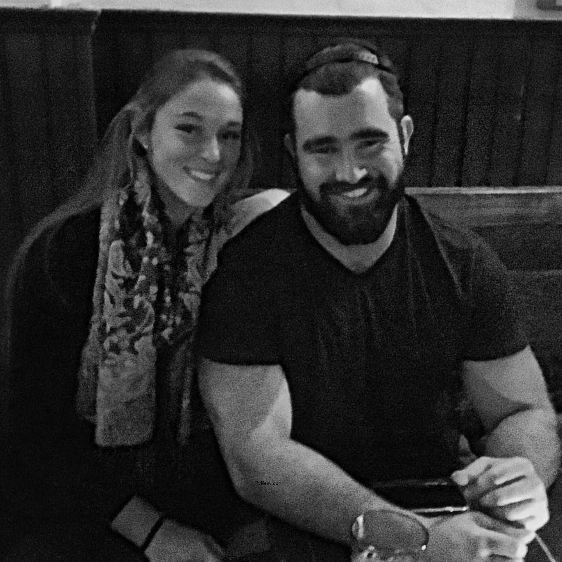 Kylie and Jason Kelce posing together