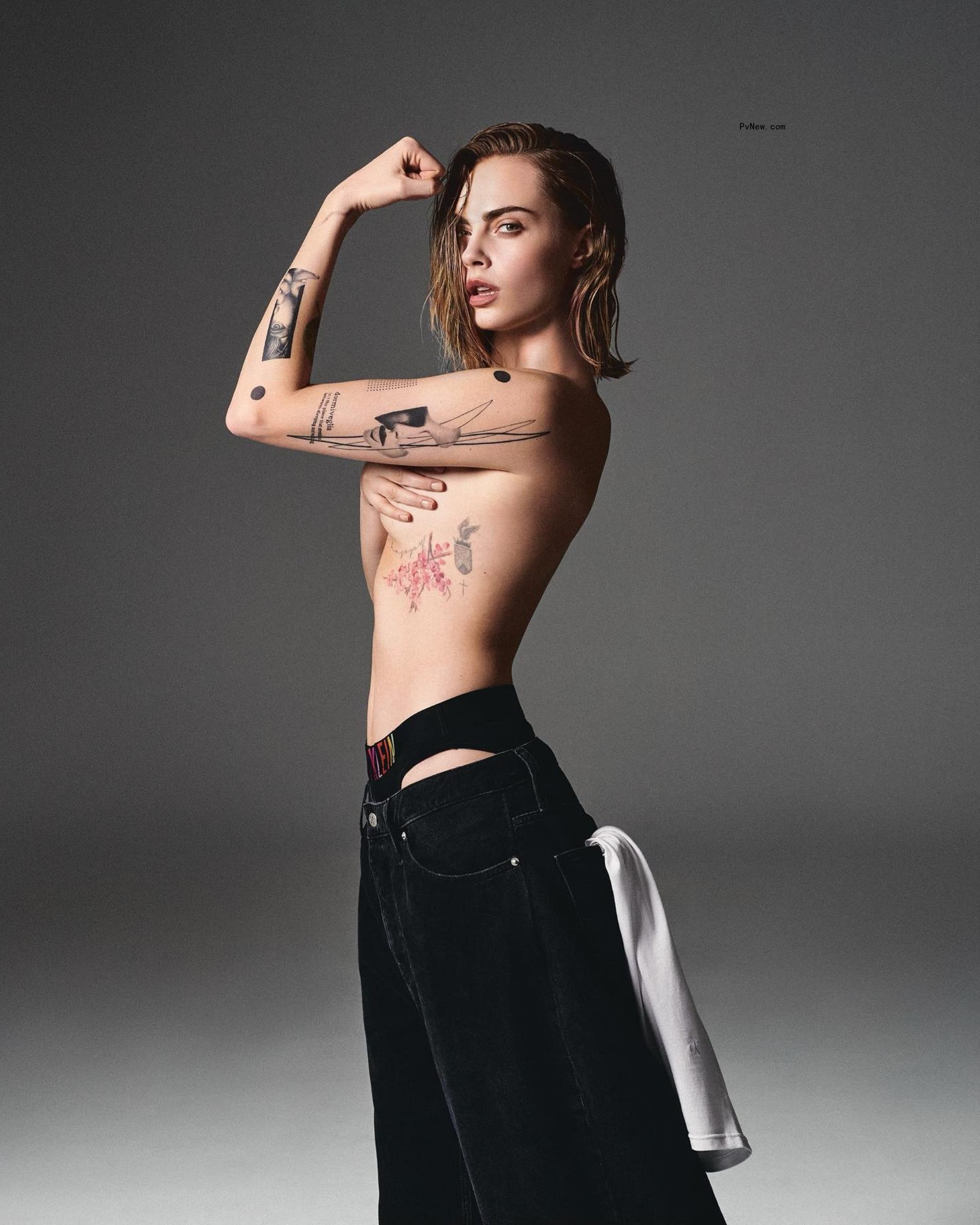 Cara Delevingne poses in underwear for Calvin Klein Pride Mo<i></i>nth campaign