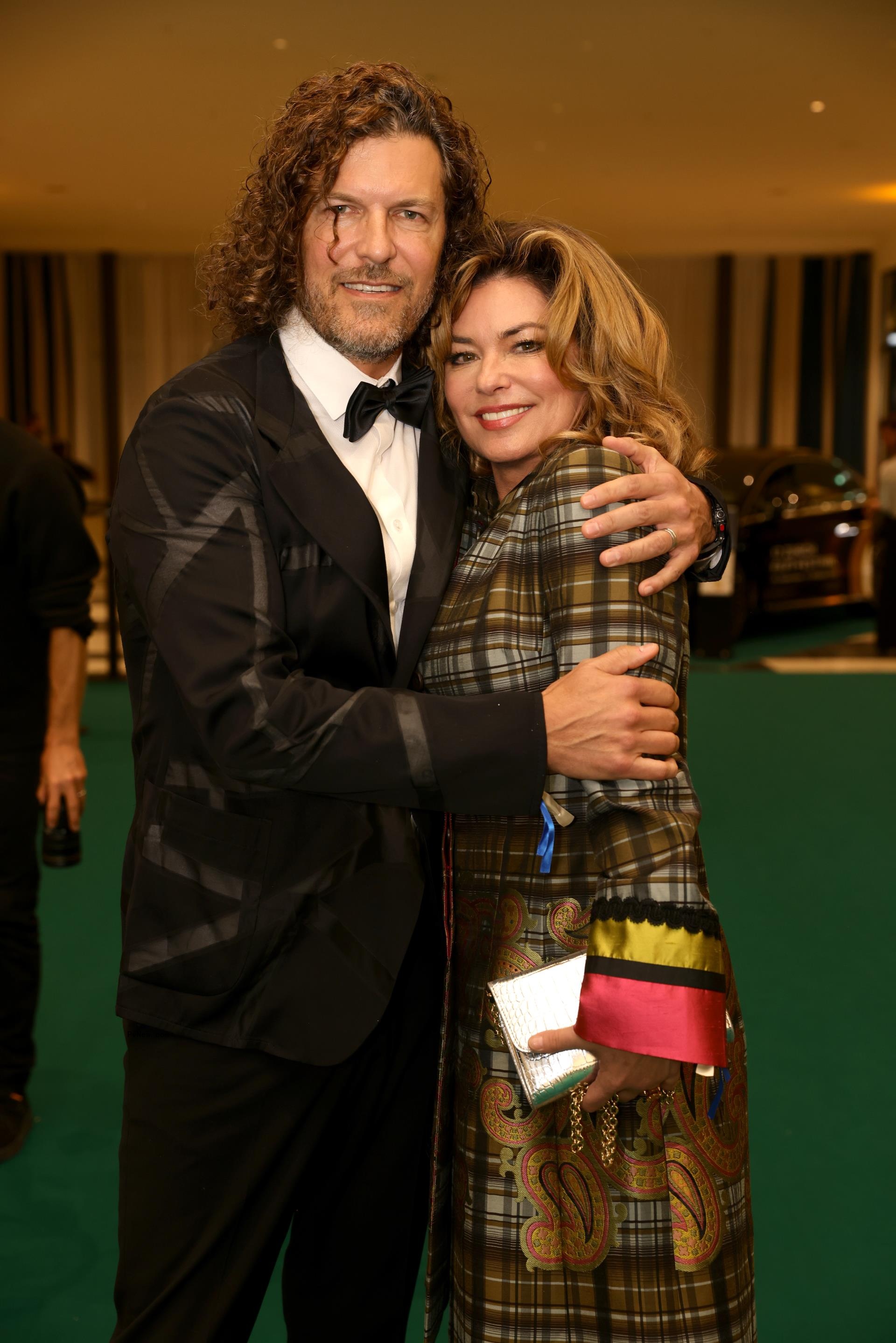 Frédéric Thiébaud  and Shania Twain in 2021.  