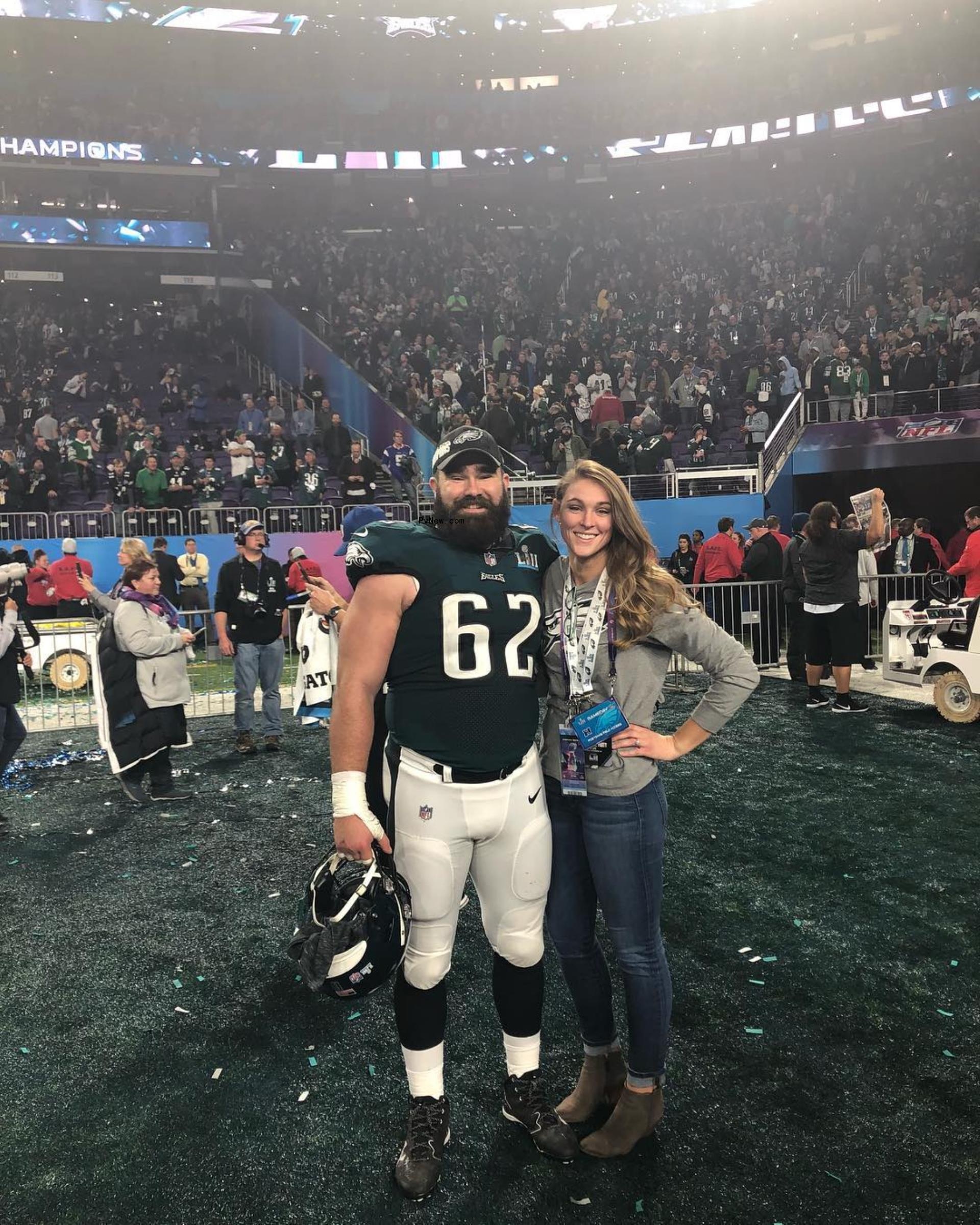 Jason Kelce and Kylie Kelce