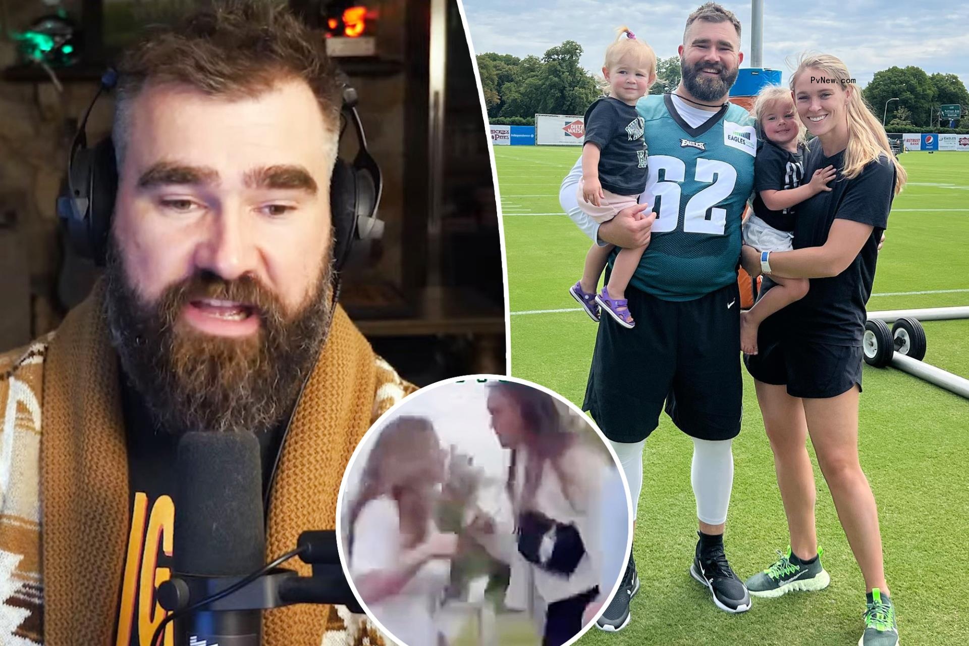 Jason Kelce says Memorial Day weekend was ‘fun’ despite wife Kylie getting into screaming match with angry fan