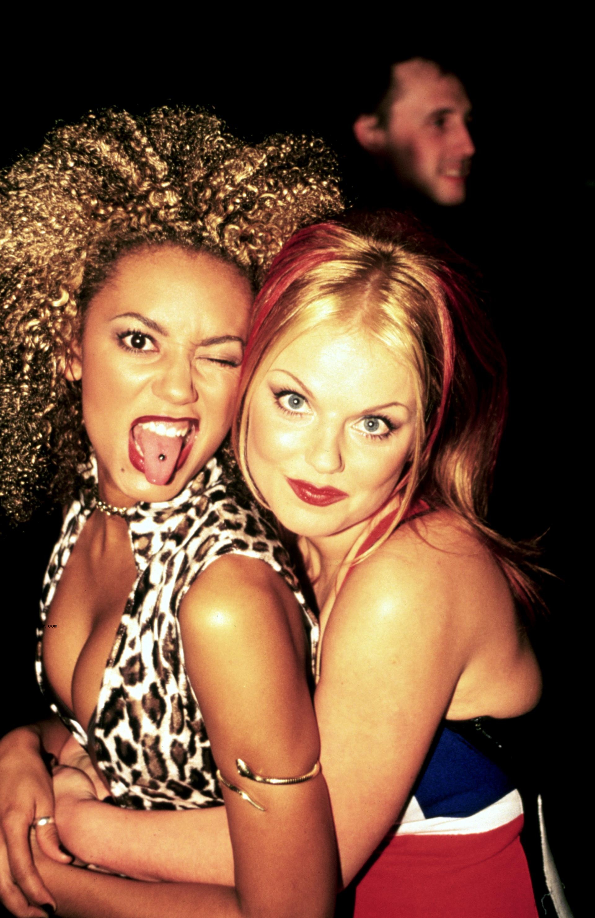 Geri Halliwell and Mel B in a throwback.
