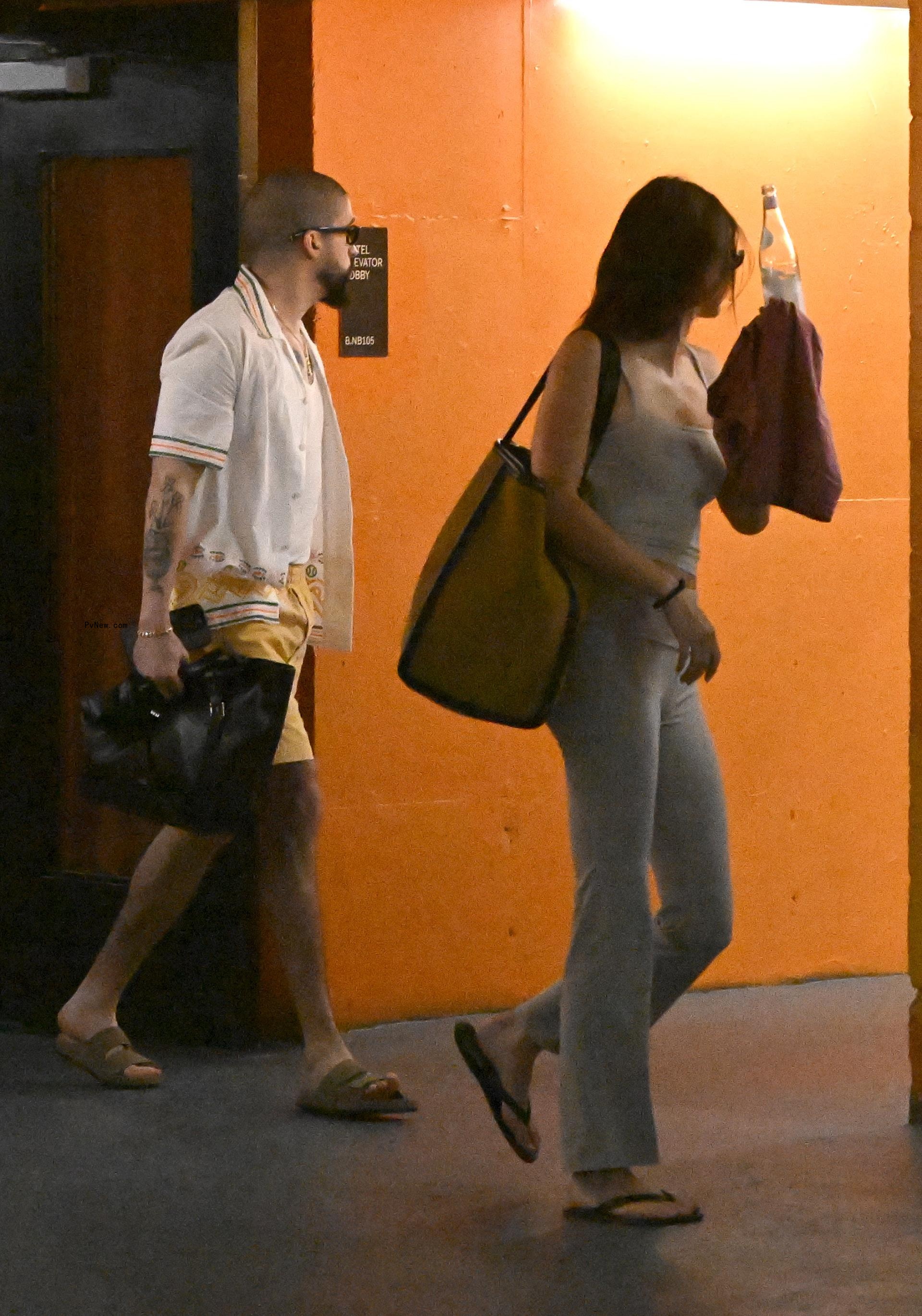 Kendall Jenner and Bad Bunny paparazzi photos