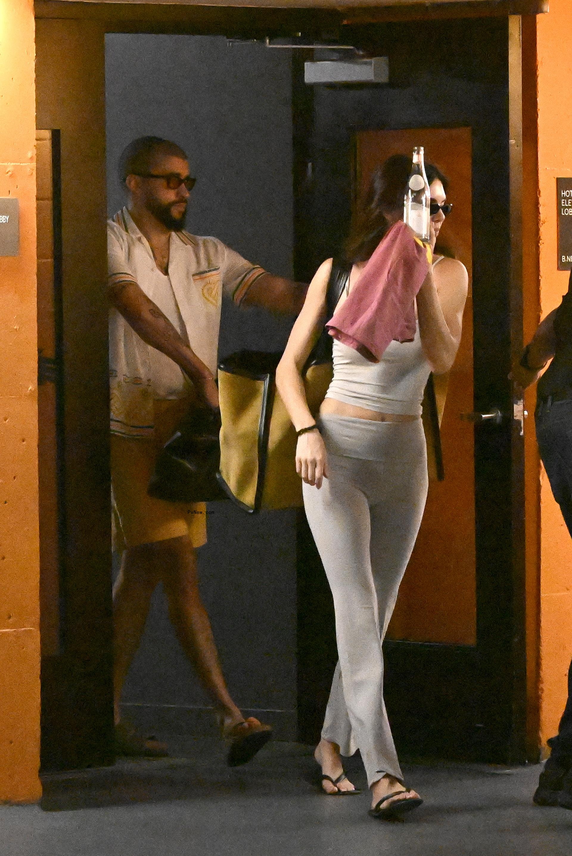 Kendall Jenner and Bad Bunny paparazzi photos