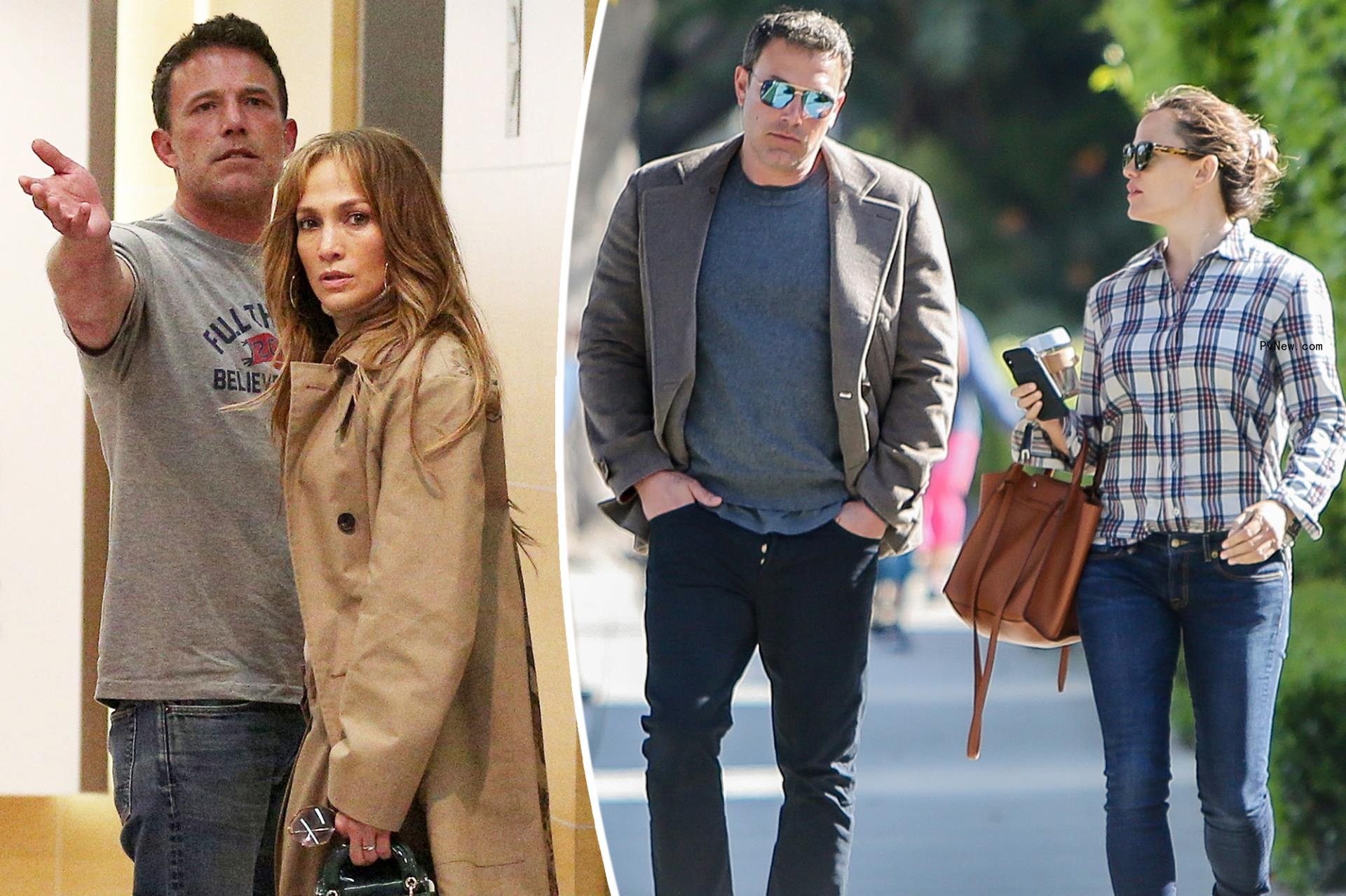 Ben Affleck and Jennifer Lopez, split with Jennifer Garner