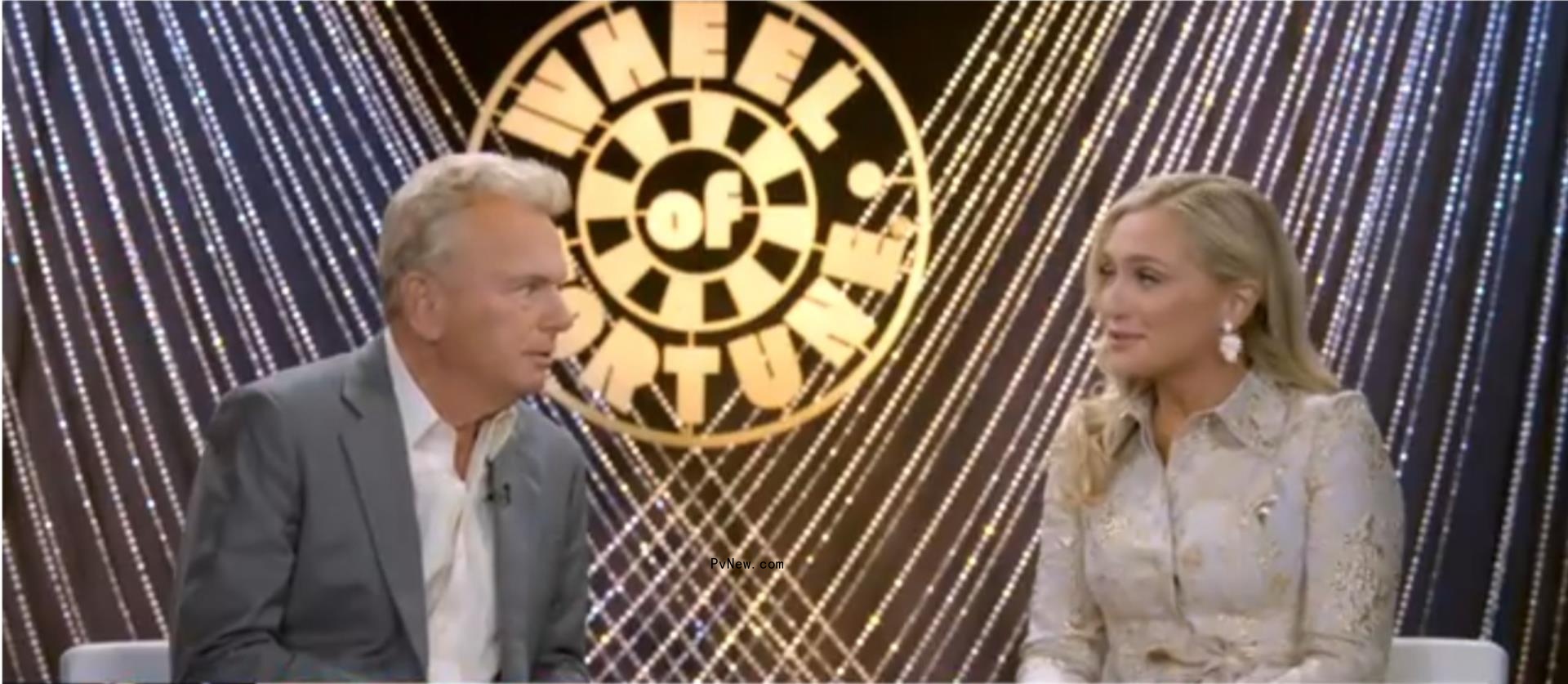Maggie Sajak interviewing her dad, Pat Sajak.