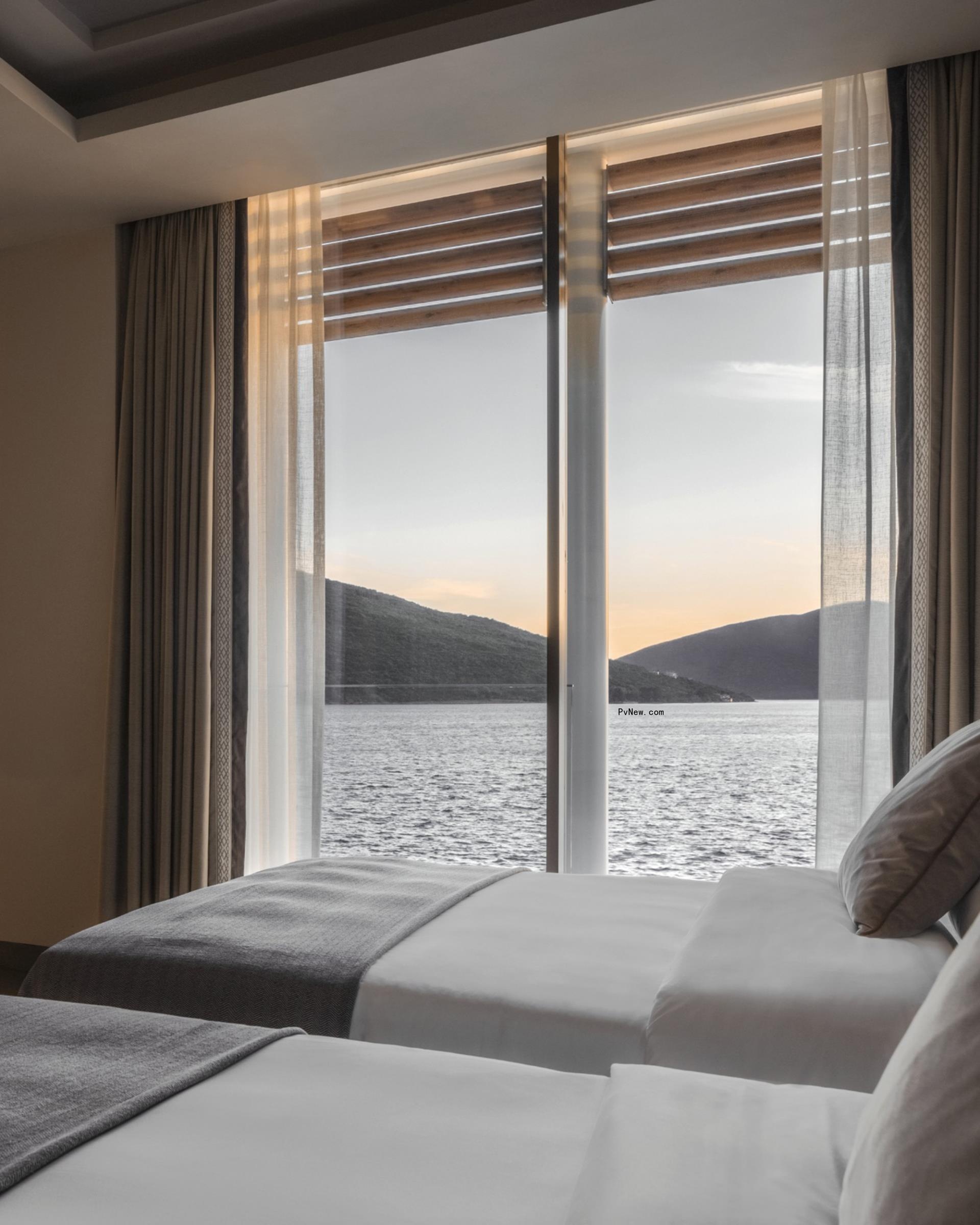 One&o<i></i>nly Portonovi's hotel room. 