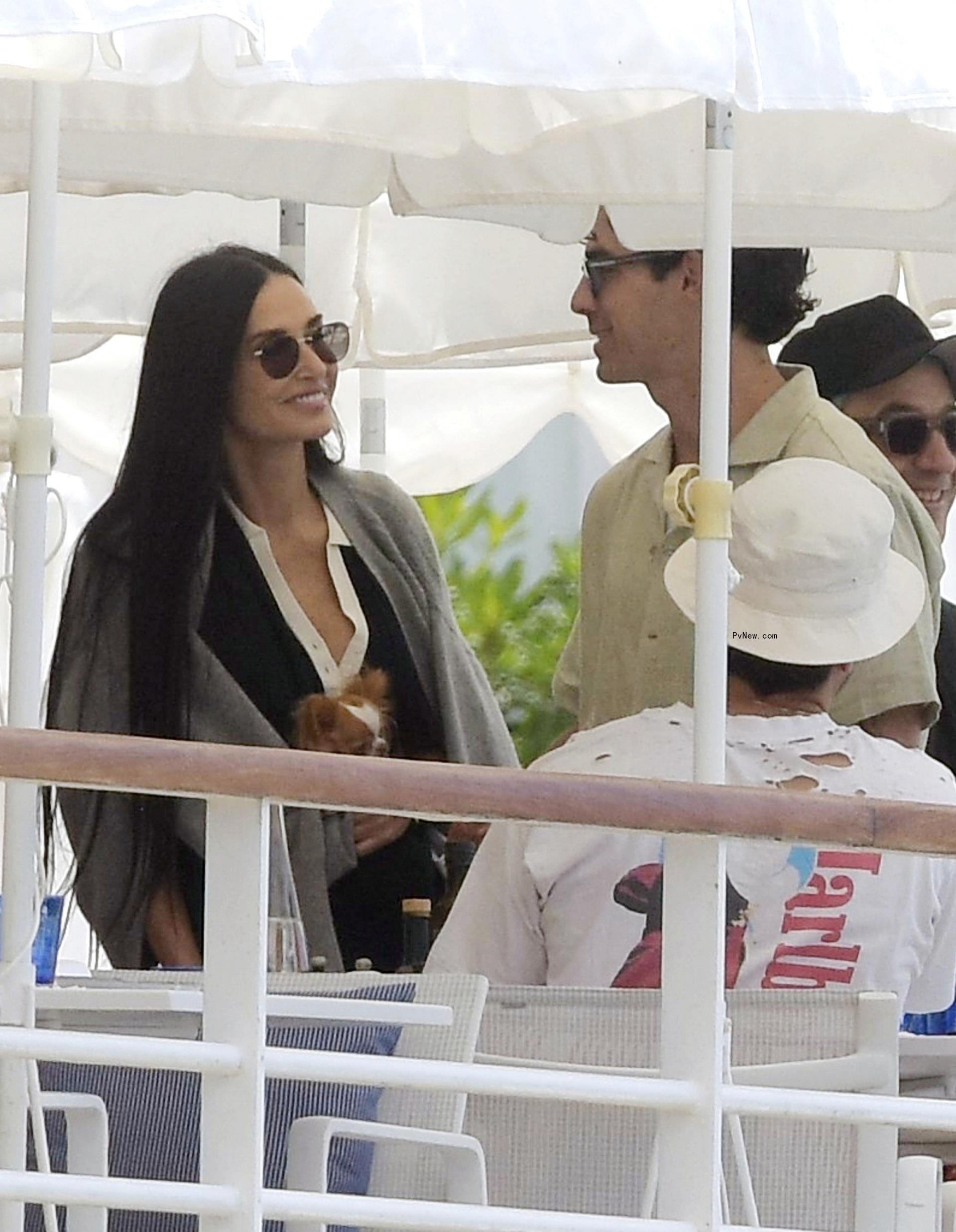 Demi Moore and Joe Jo<i></i>nas seen at the Hotel Du Cap Eden Roc.