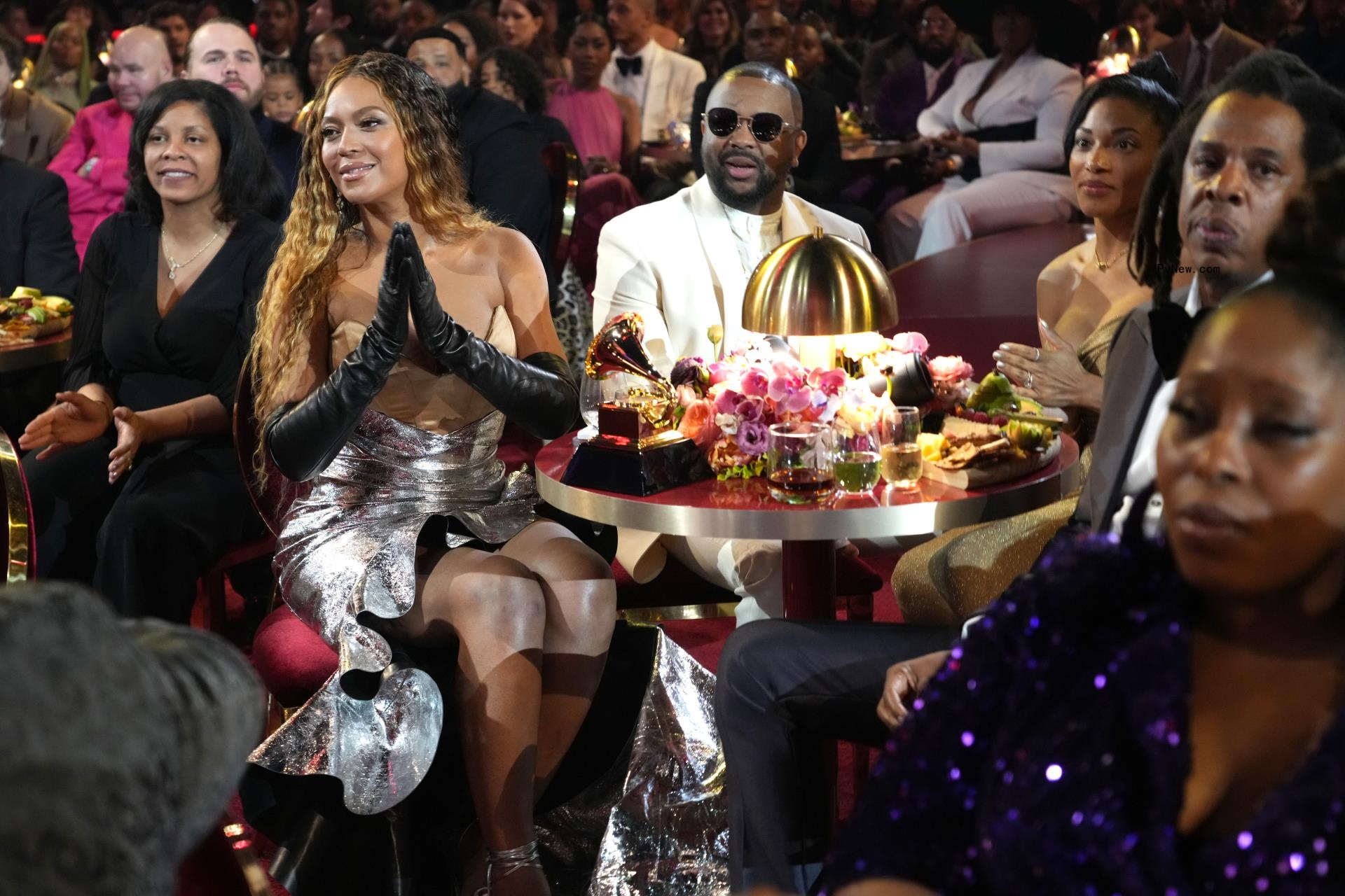 The-Dream and Beyoncé at the 2023 Grammys.