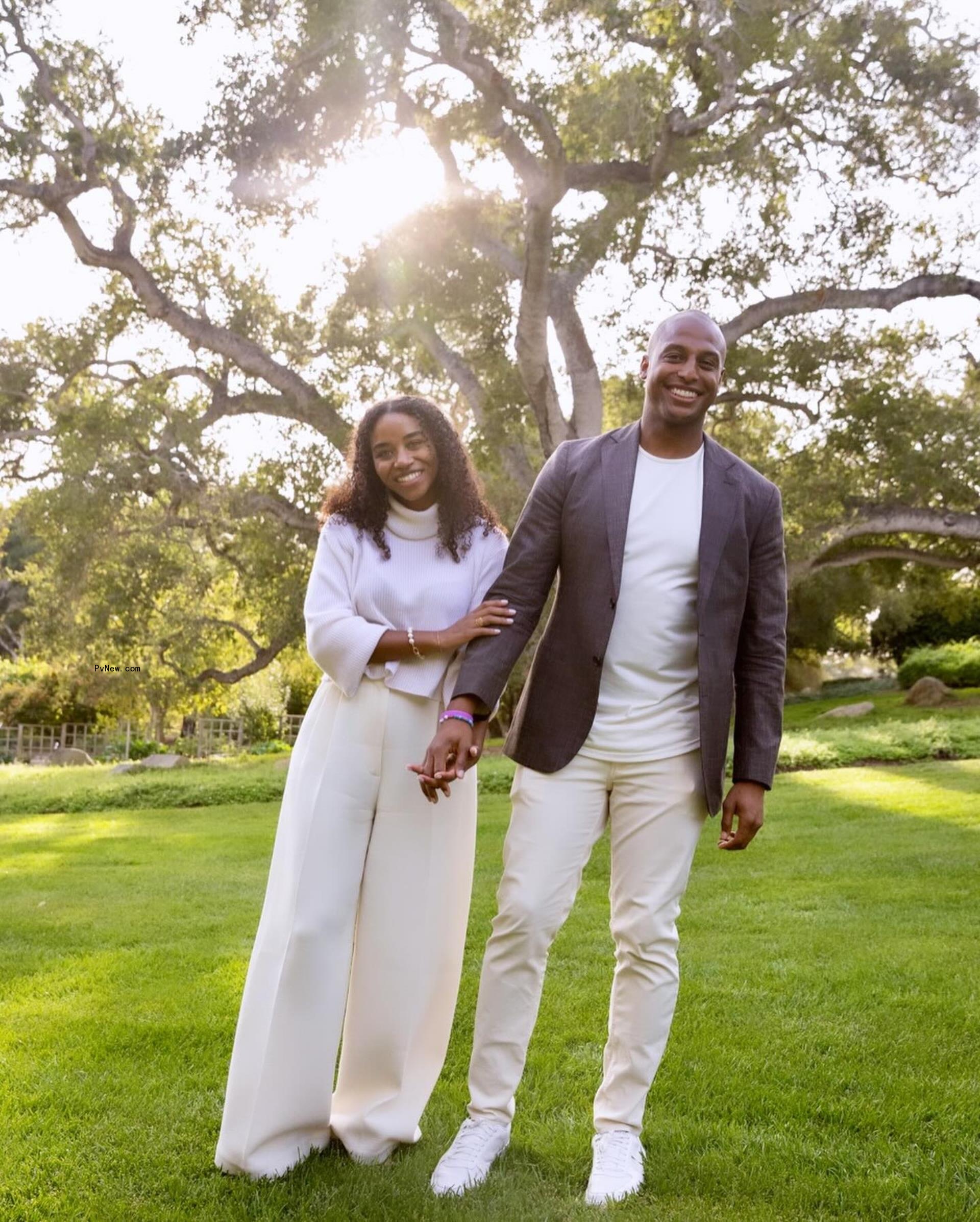 William Bumpus Jr. and Elise Smith getting engaged. 