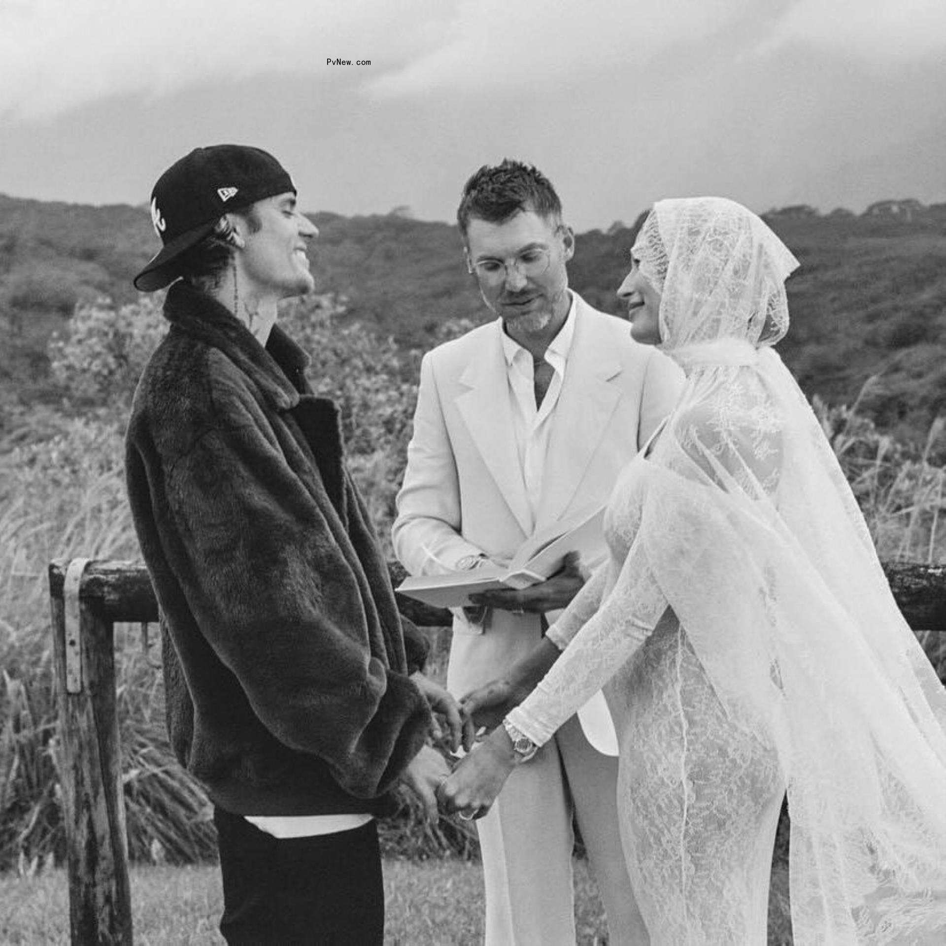 Hailey and Justin Bieber renewing their vows. 