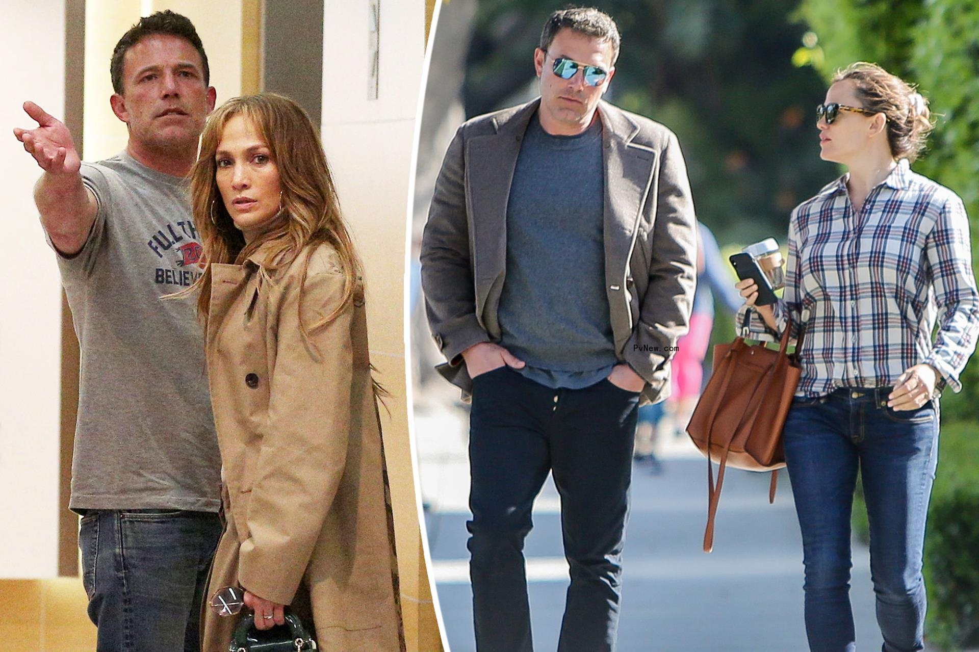 Ben Affleck and Jennifer Lopez, split with Jennifer Garner