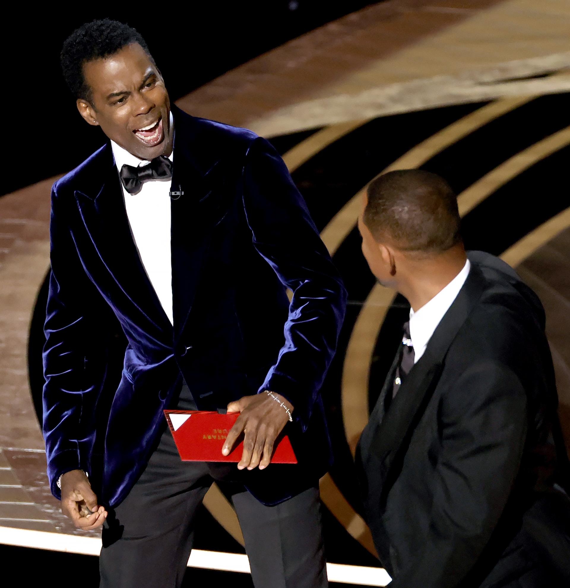 Will Smith slaps Chris Rock