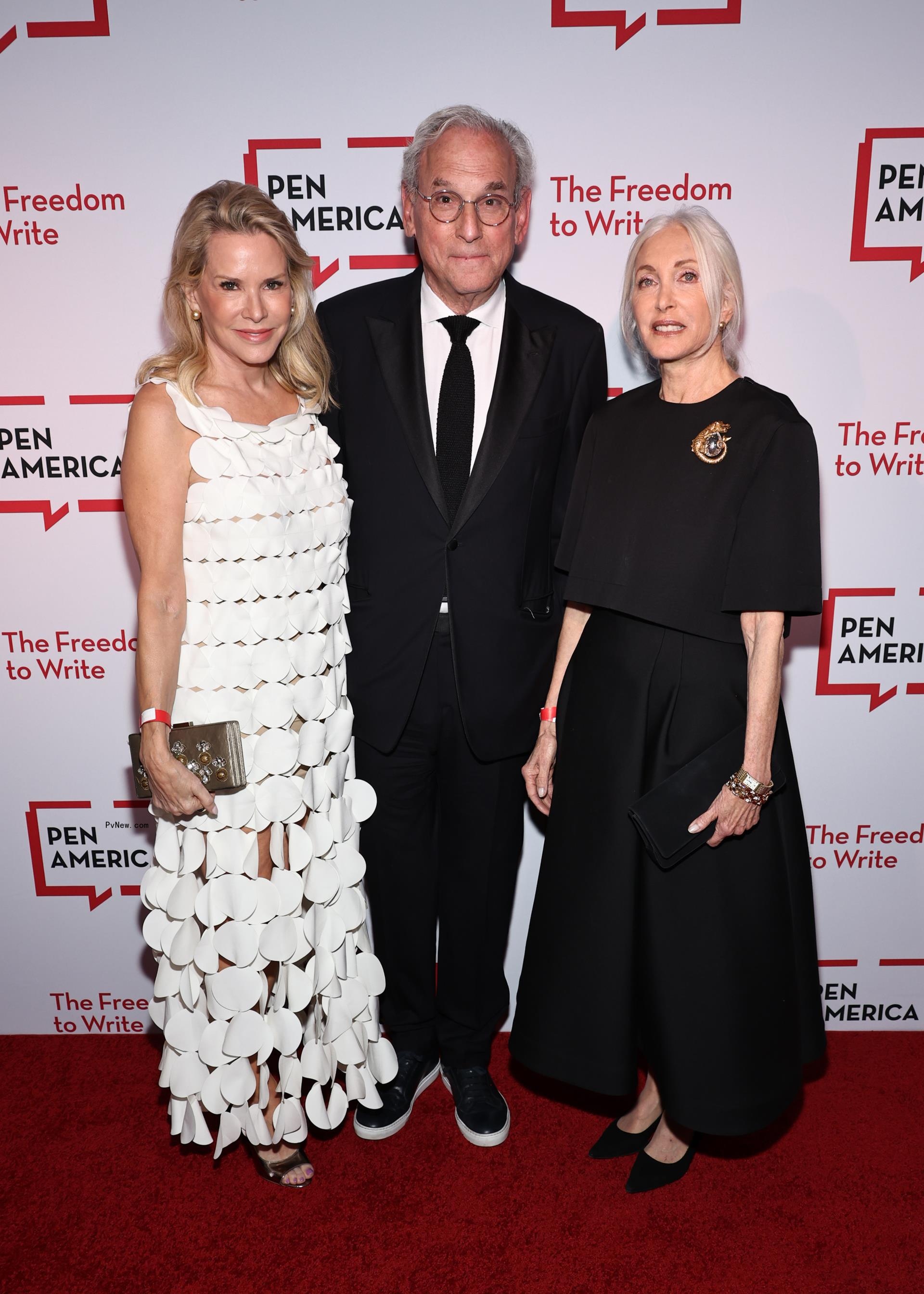 Patricia Duff , Richard Cohen and Barbara Guggenheim attend the 2024 PEN America Spring Literary Gala at American Museum of Natural History on May 16, 2024 in New York City