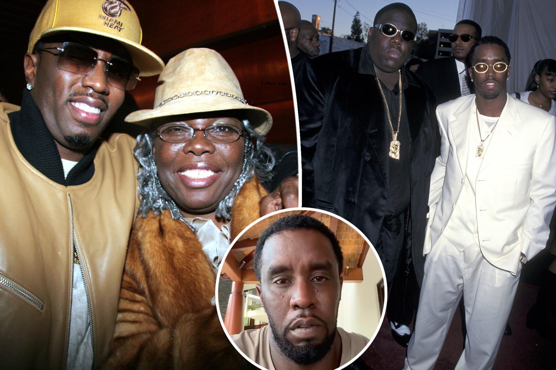 Notorious B.I.G.'s mom split image with Sean 'Diddy' Combs.