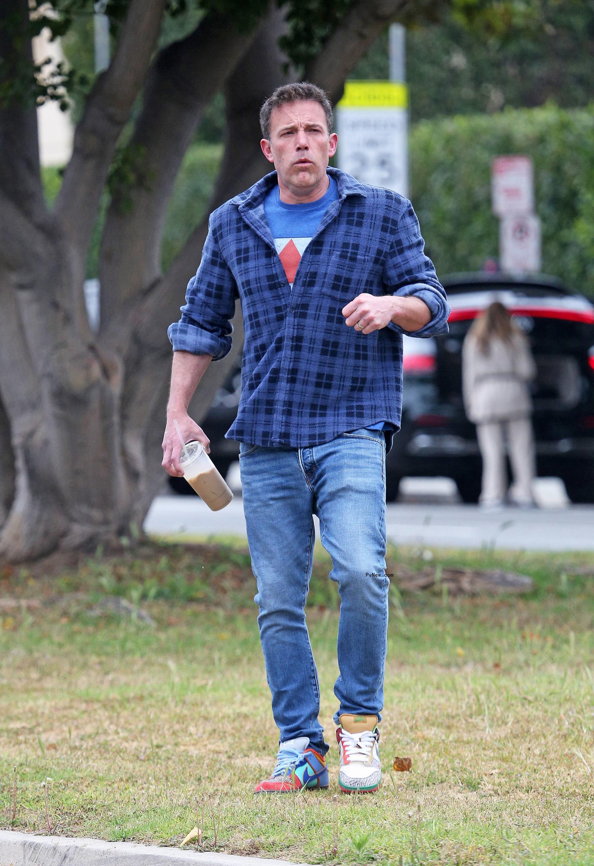 Ben Affleck outside.