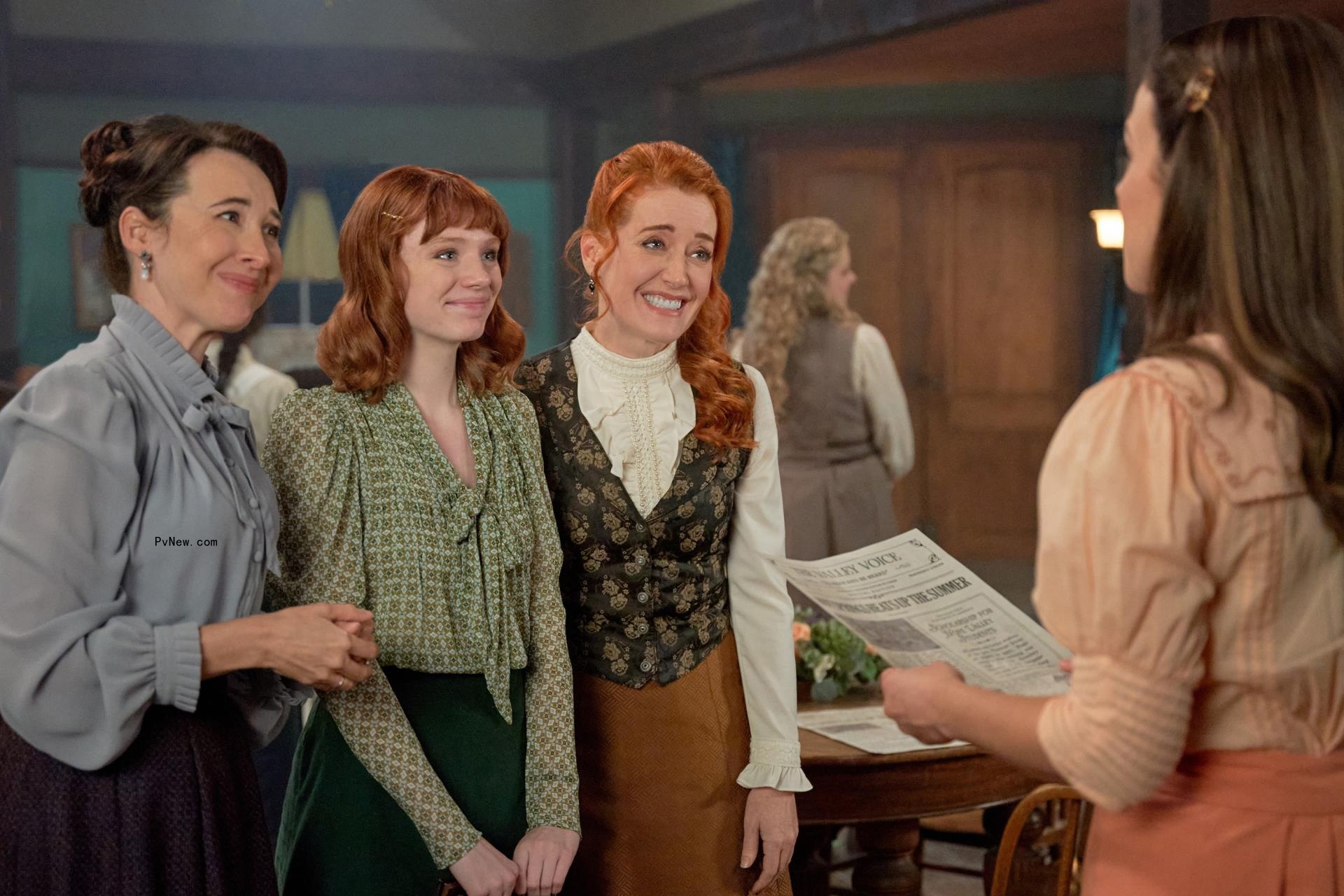 Loretta Walsh, Mamie Laverock, Johannah Newmarch and Erin Krakow