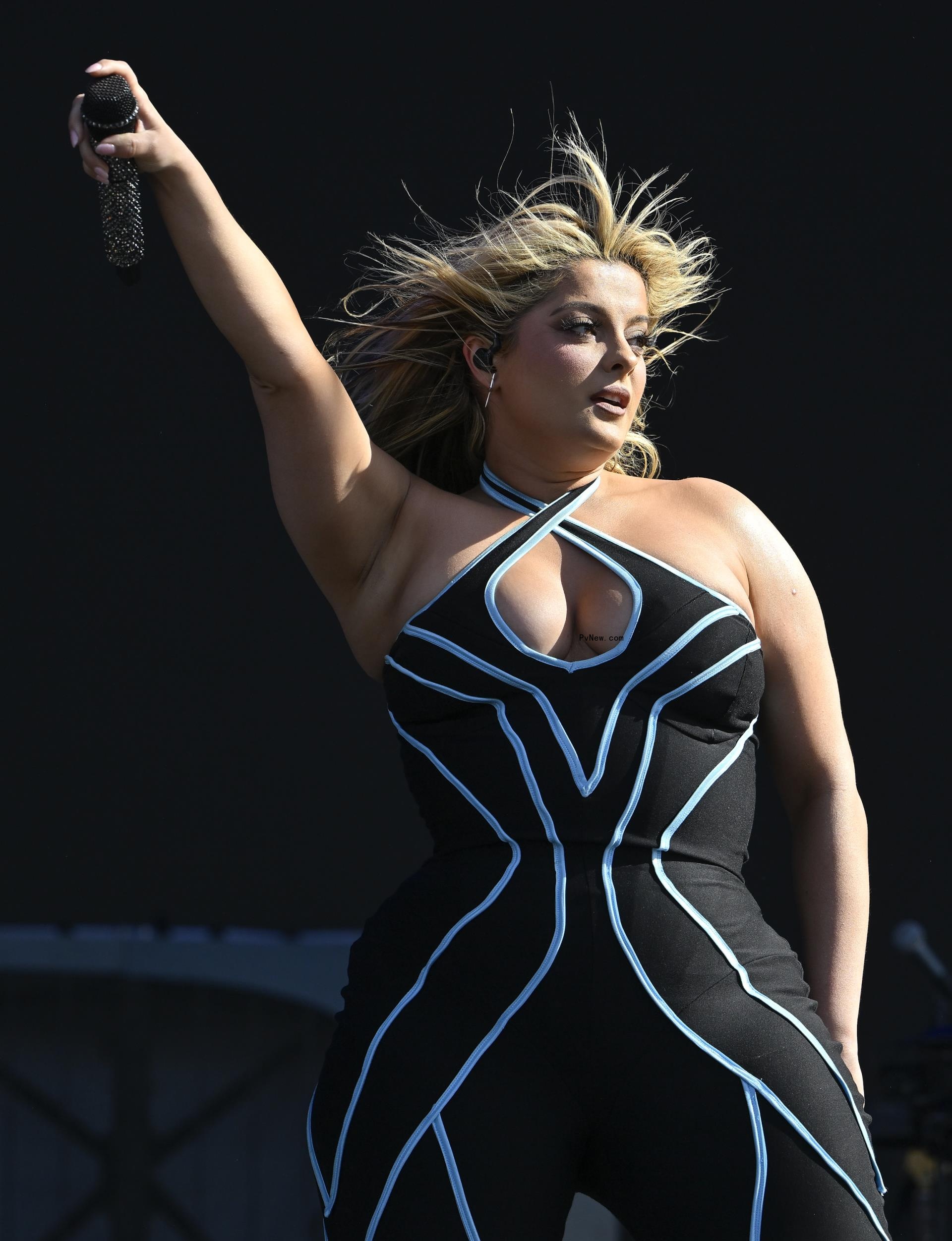 Bebe Rexha onstage.