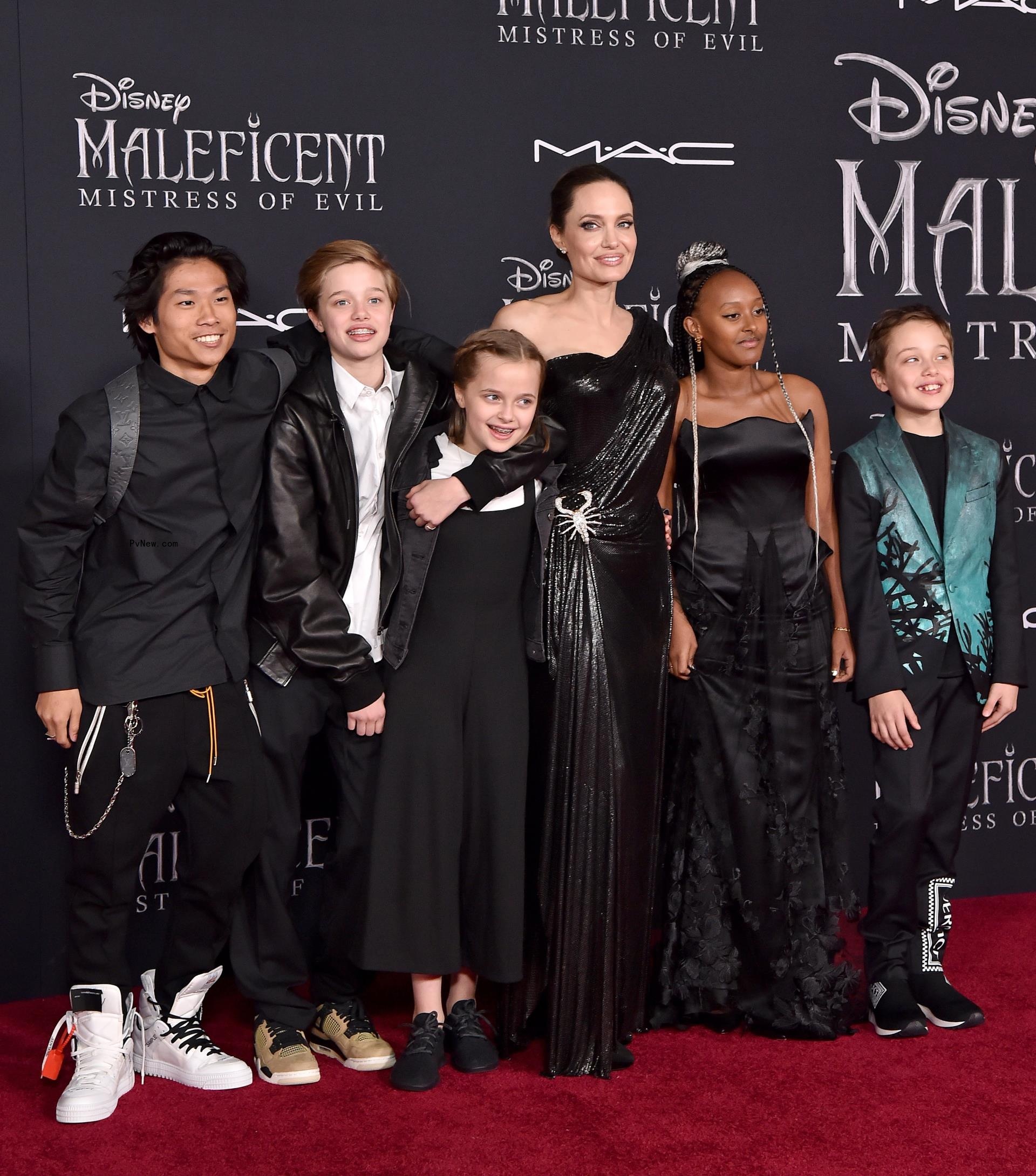 Angelina Jolie and kids event photo