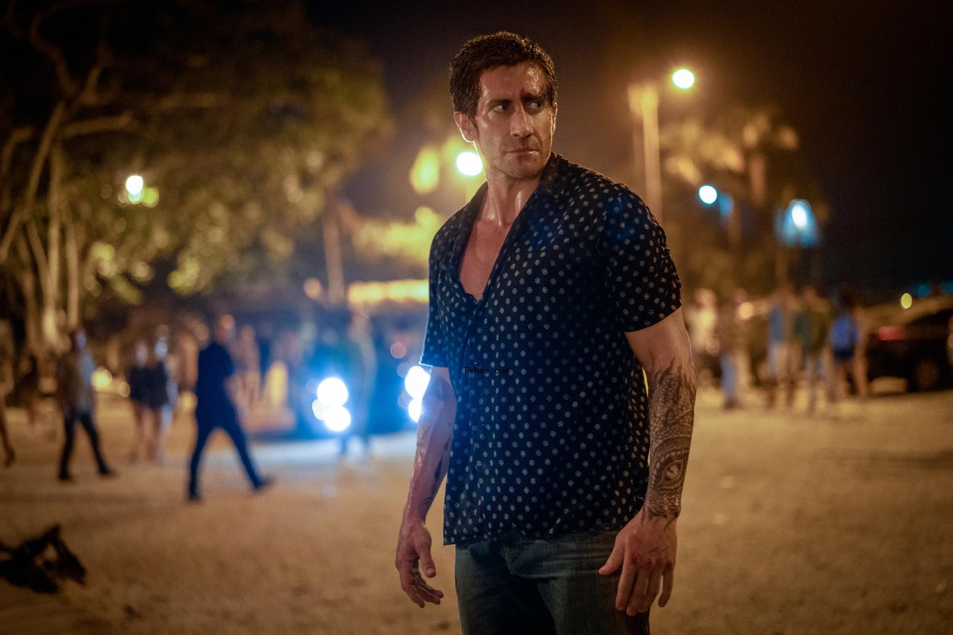 Jake Gyllenhaal roadhouse still