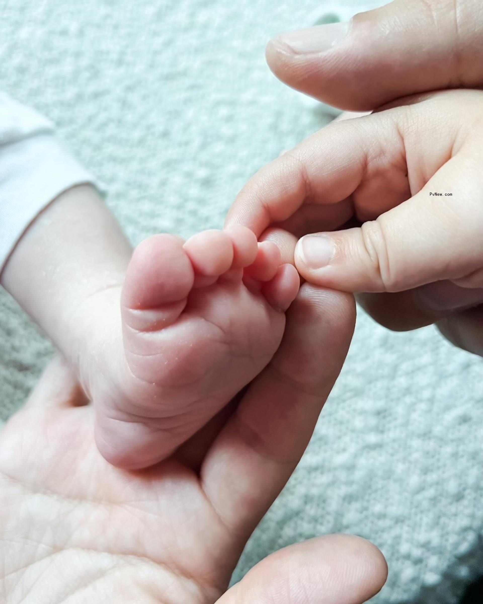 A baby's feet