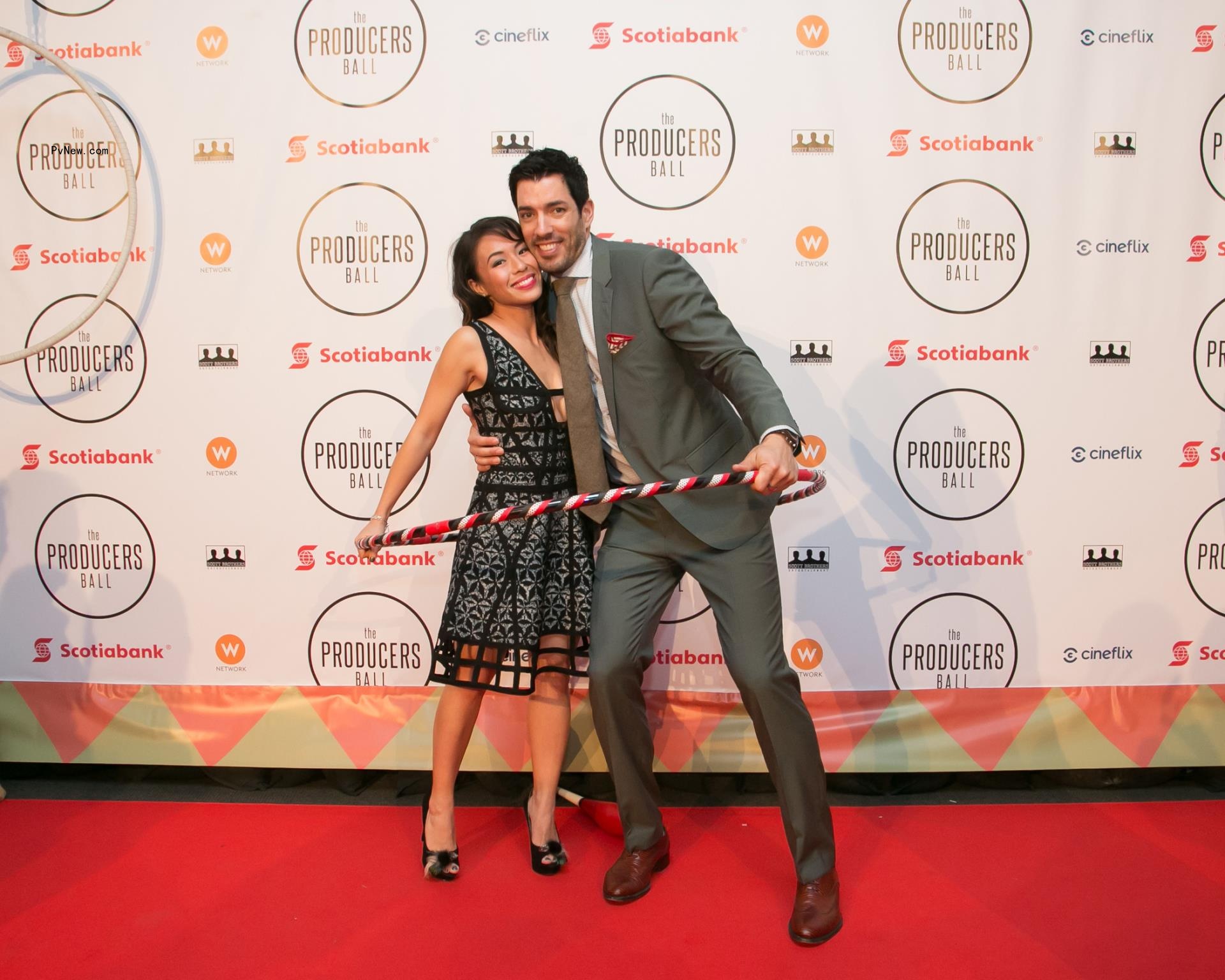 Drew Scott and wife Linda Phan.