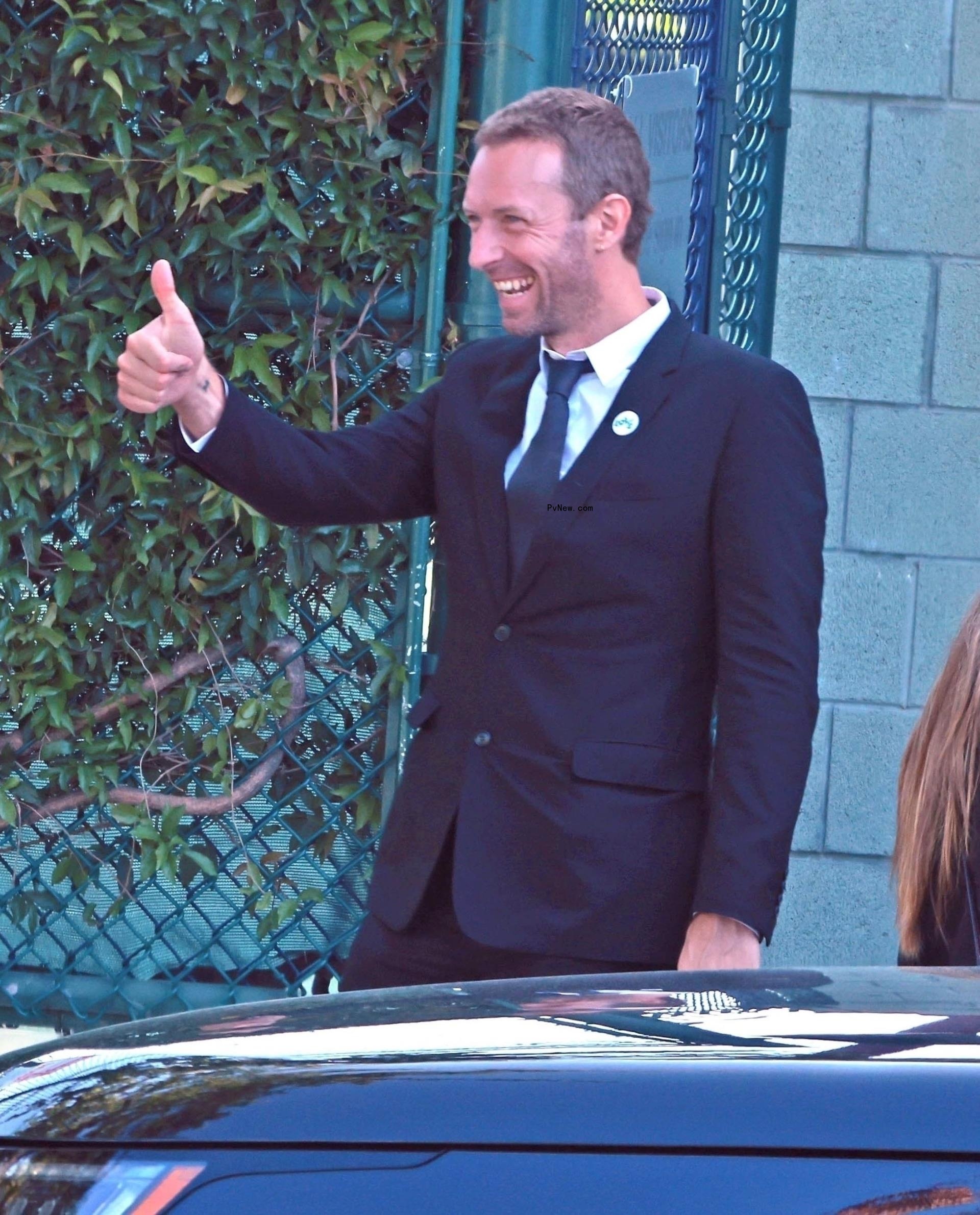 Chris Martin at Moses' graduation.