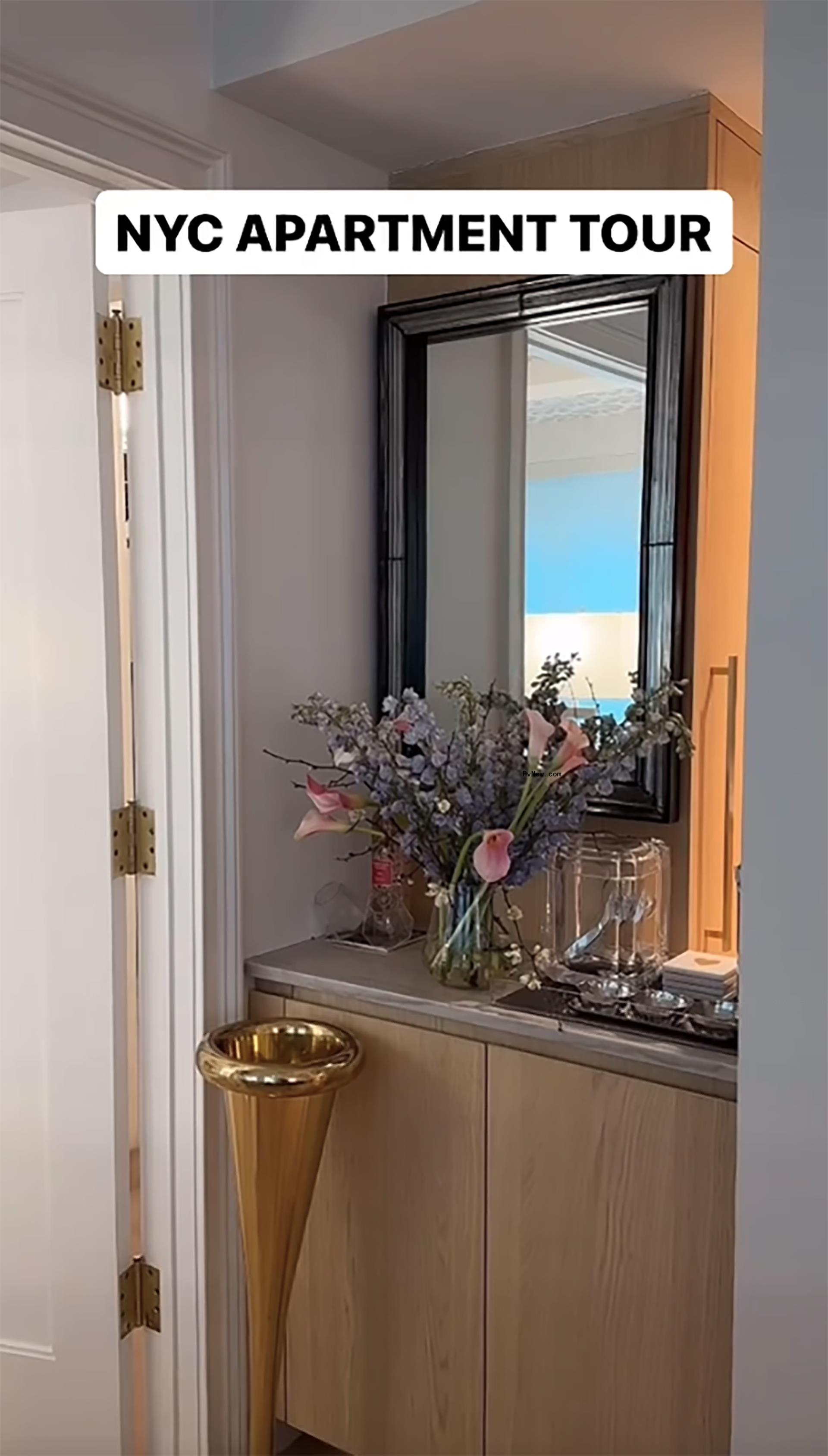 Bethenny Frankel's bar in her NYC apartment