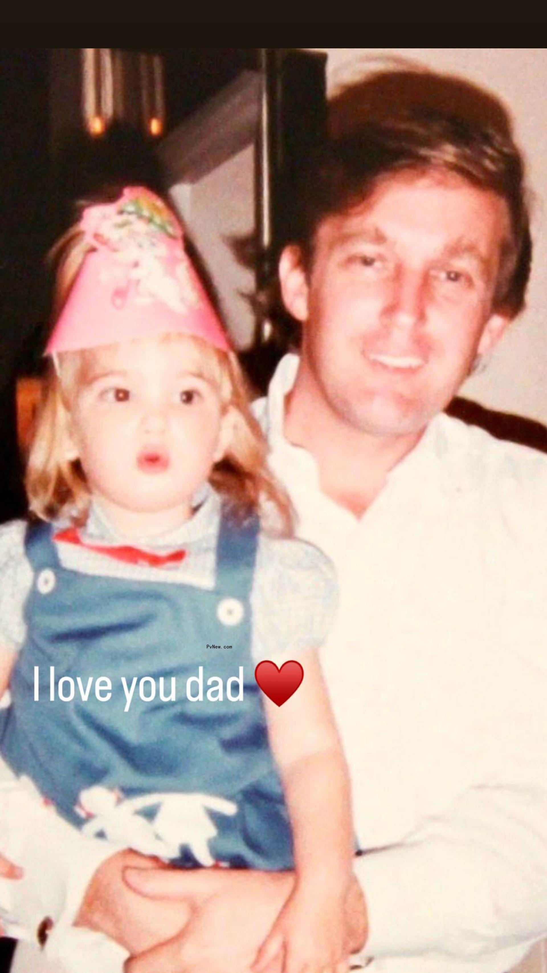 A throwback photo of Do<i></i>nald Trump and Ivanka Trump.