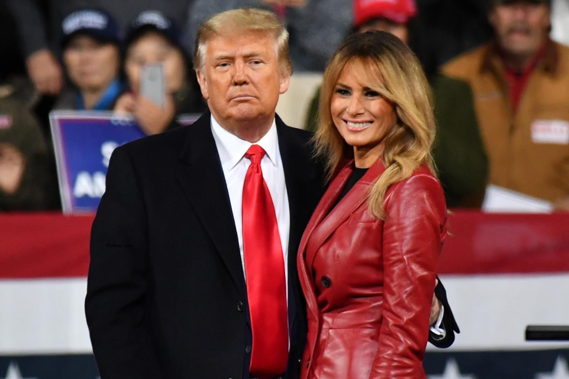 Do<i></i>nald Trump and Melania Trump.