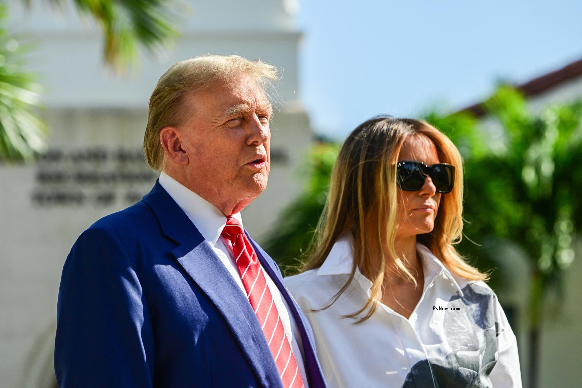 Do<i></i>nald Trump and Melania Trump.