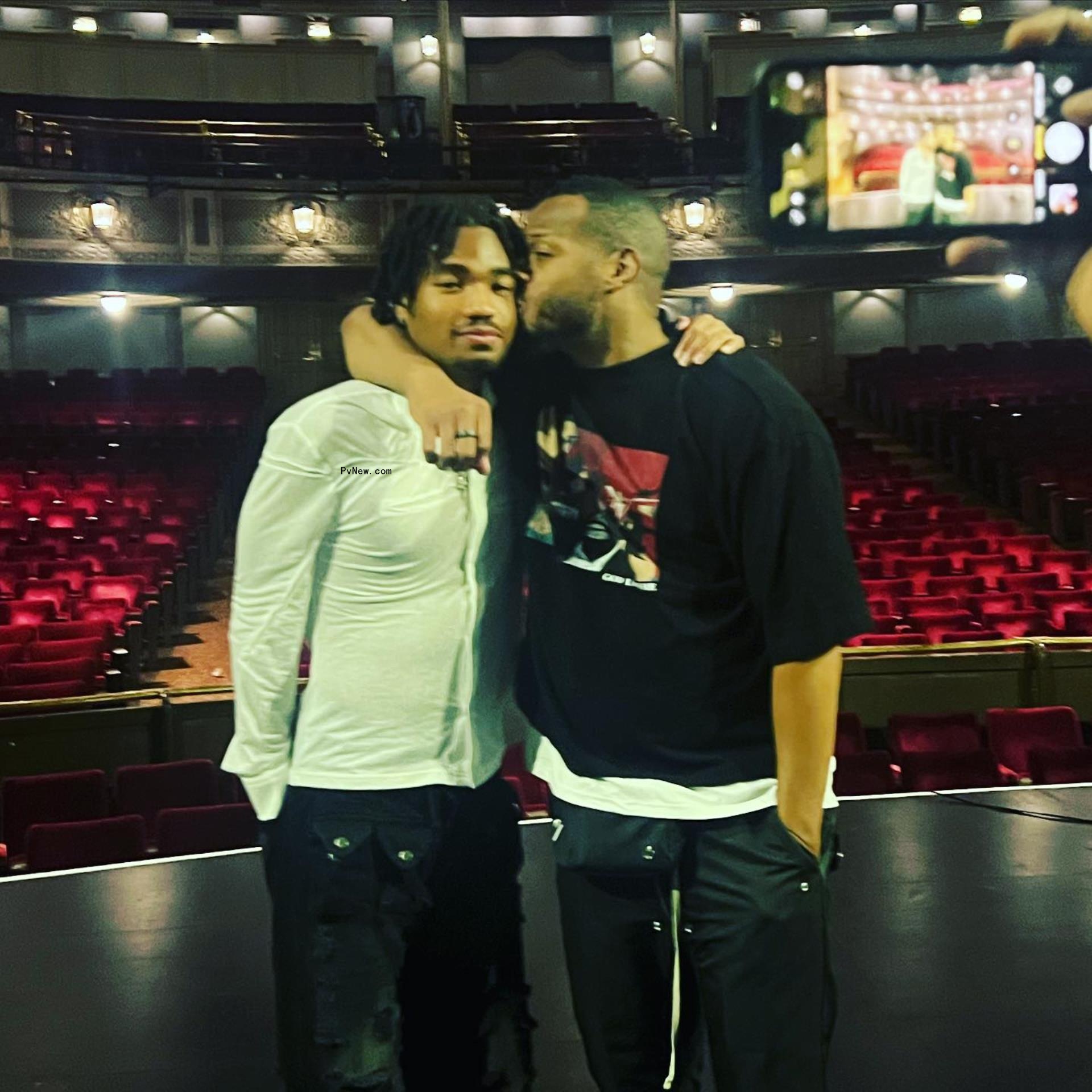 Marlon Wayans with son Shawn. 