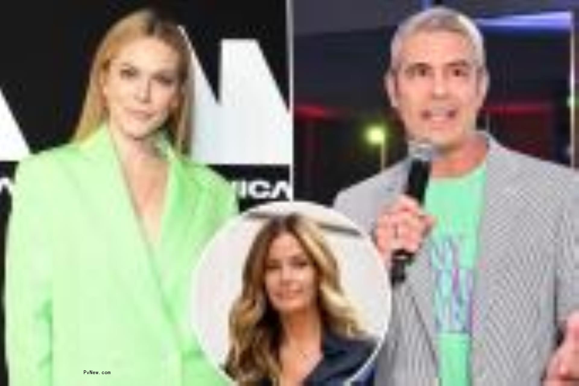 Leah McSweeney with Kelly Bensimon and Andy Cohen