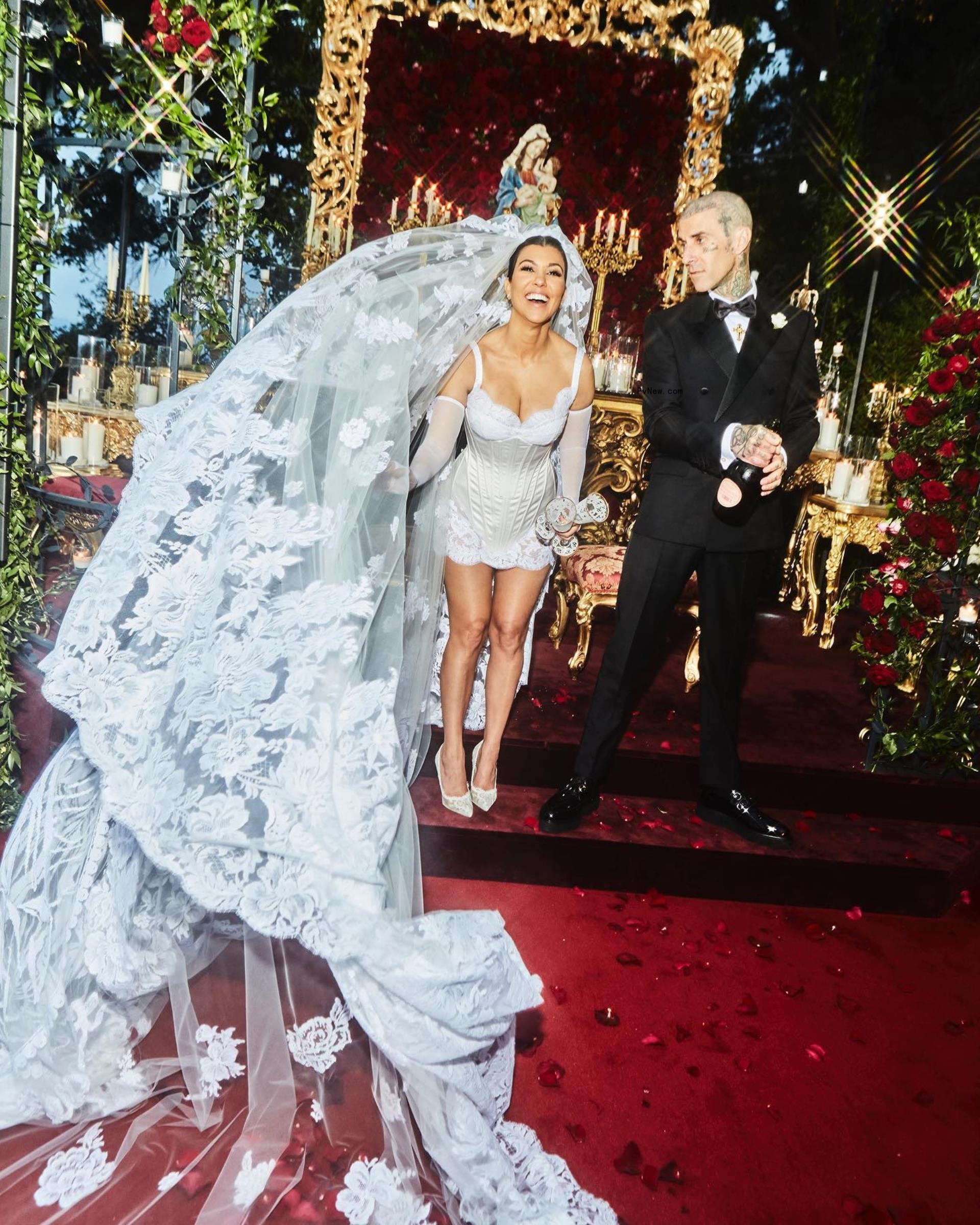 Kourtney Kardashian and Travis Barker 