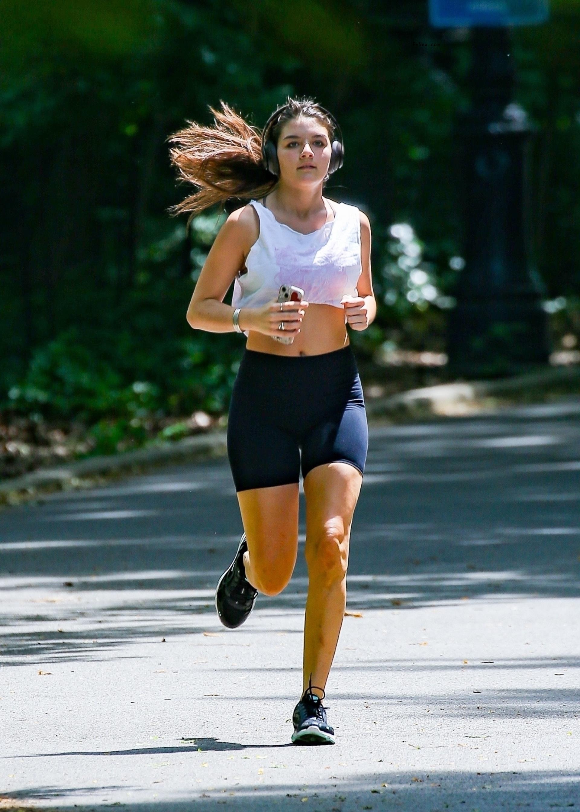 Suri Cruise on a jog