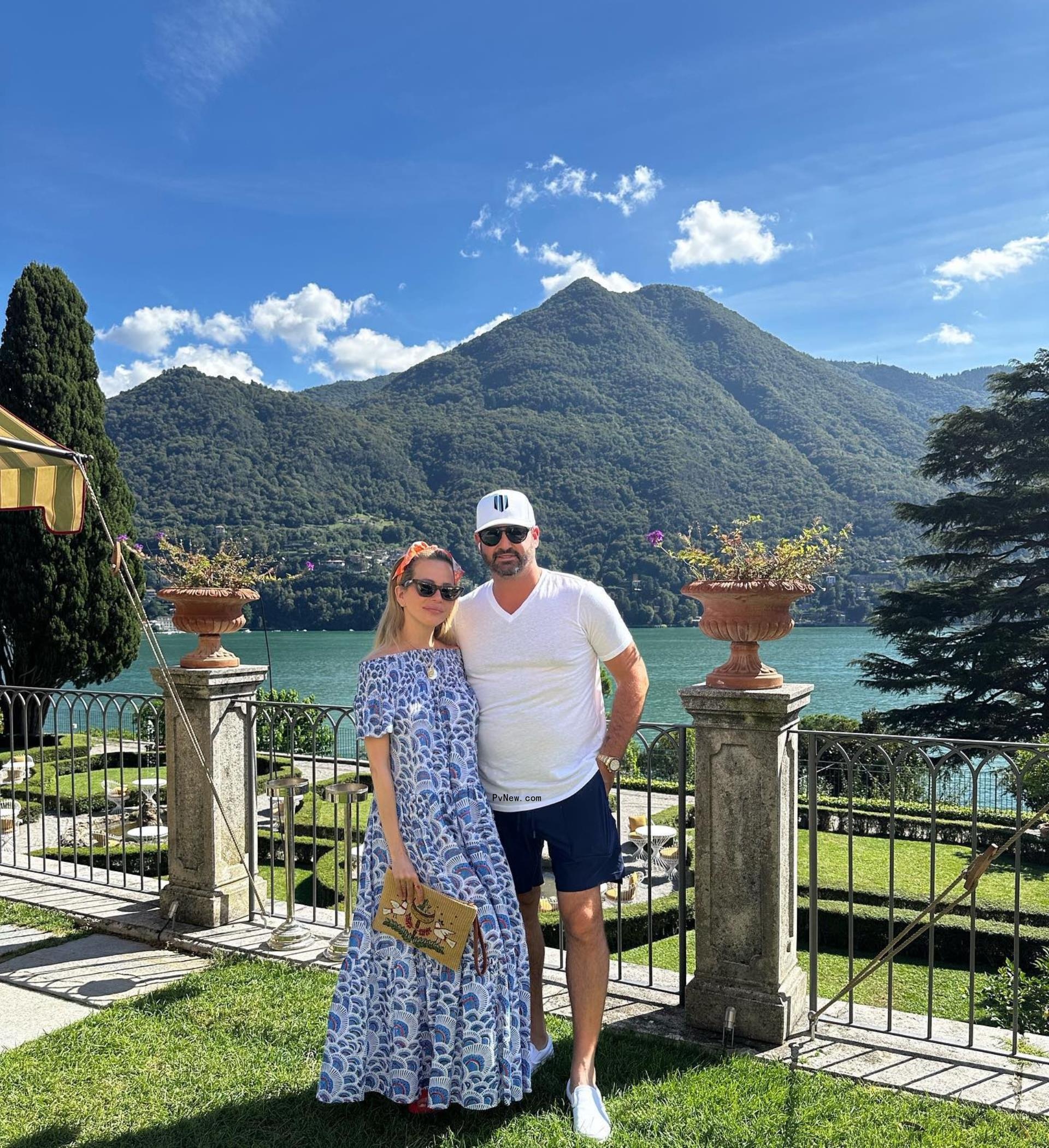 Dina Manzo and Dave Cantin on vacation. 