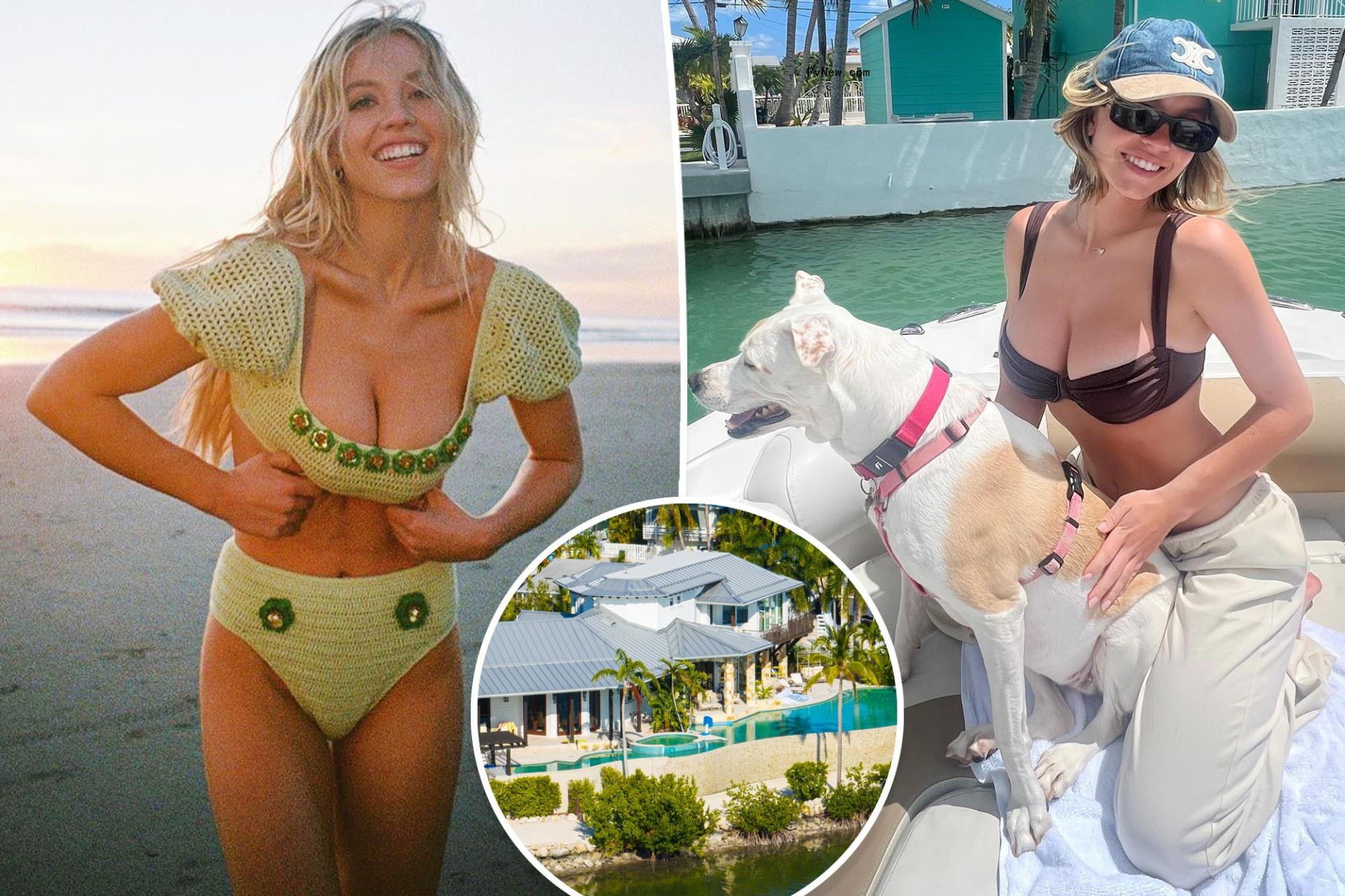 Sydney Sweeney buys $13.5M oceanfront Florida mansion: Aquarium, 520-bottle wine room and more