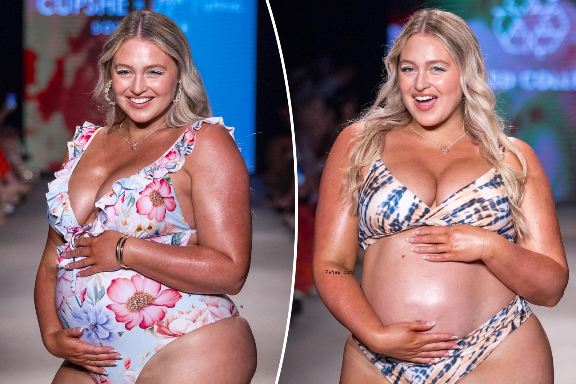 Iskra Lawrence blasts body-shamers after walking Miami Swim Week while six mo<i></i>nths pregnant: ‘In disbelief’