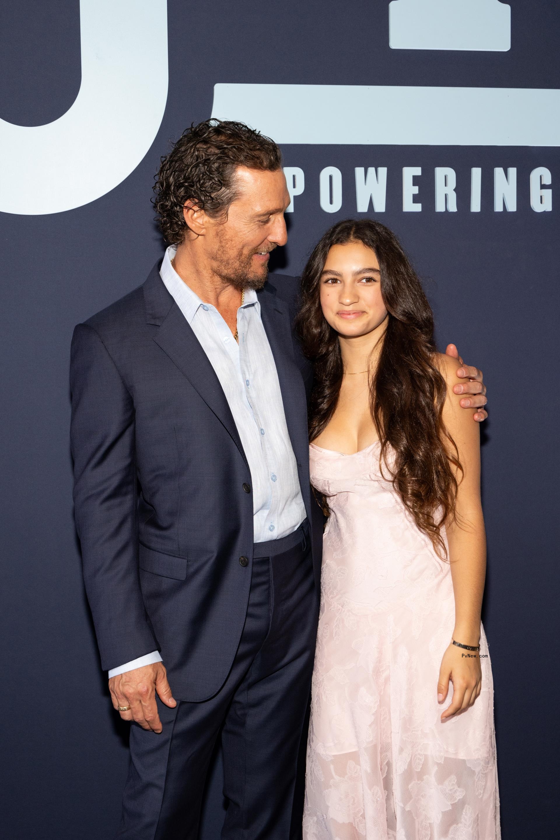 Matthew McCo<i></i>naughey and daughter Vida