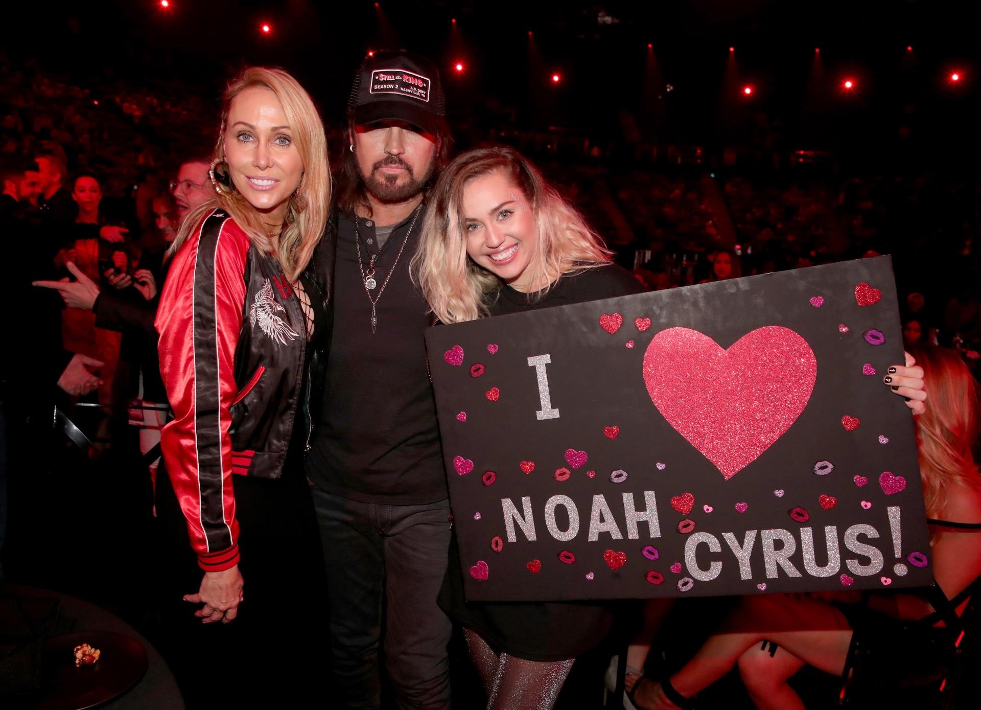 Tish Cyrus, Billy Ray Cyrus and Miley Cyrus