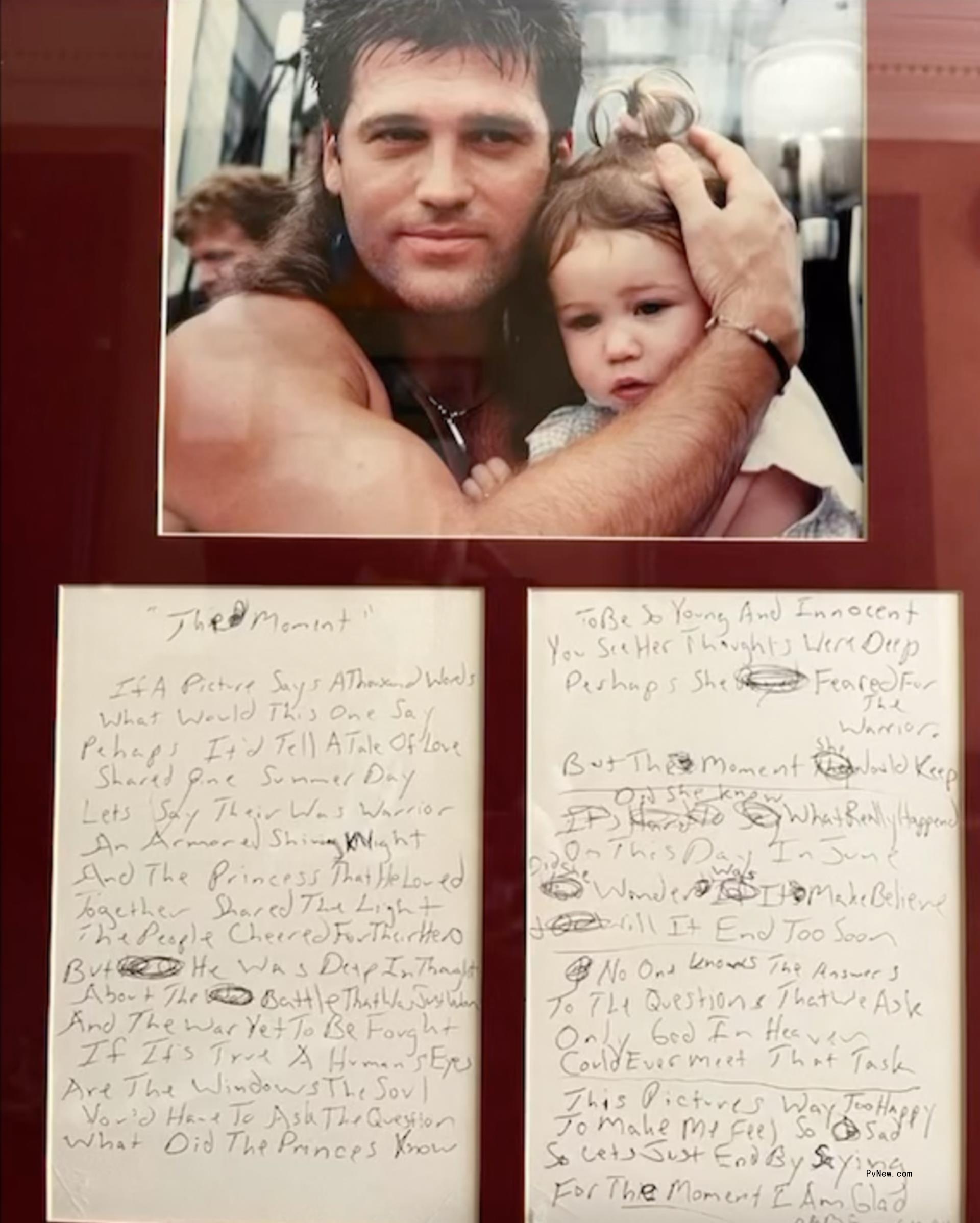 Billy Ray Cyrus and Miley Cyrus throwback photo