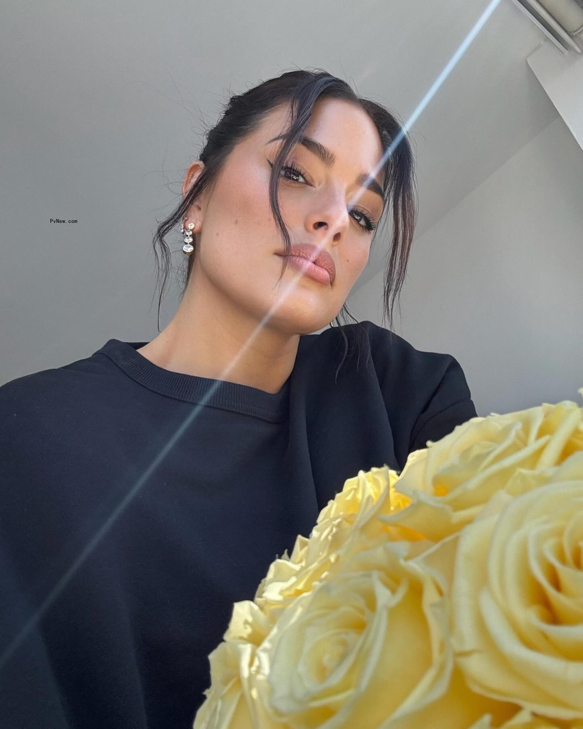 Ashley Graham in a selfie. 